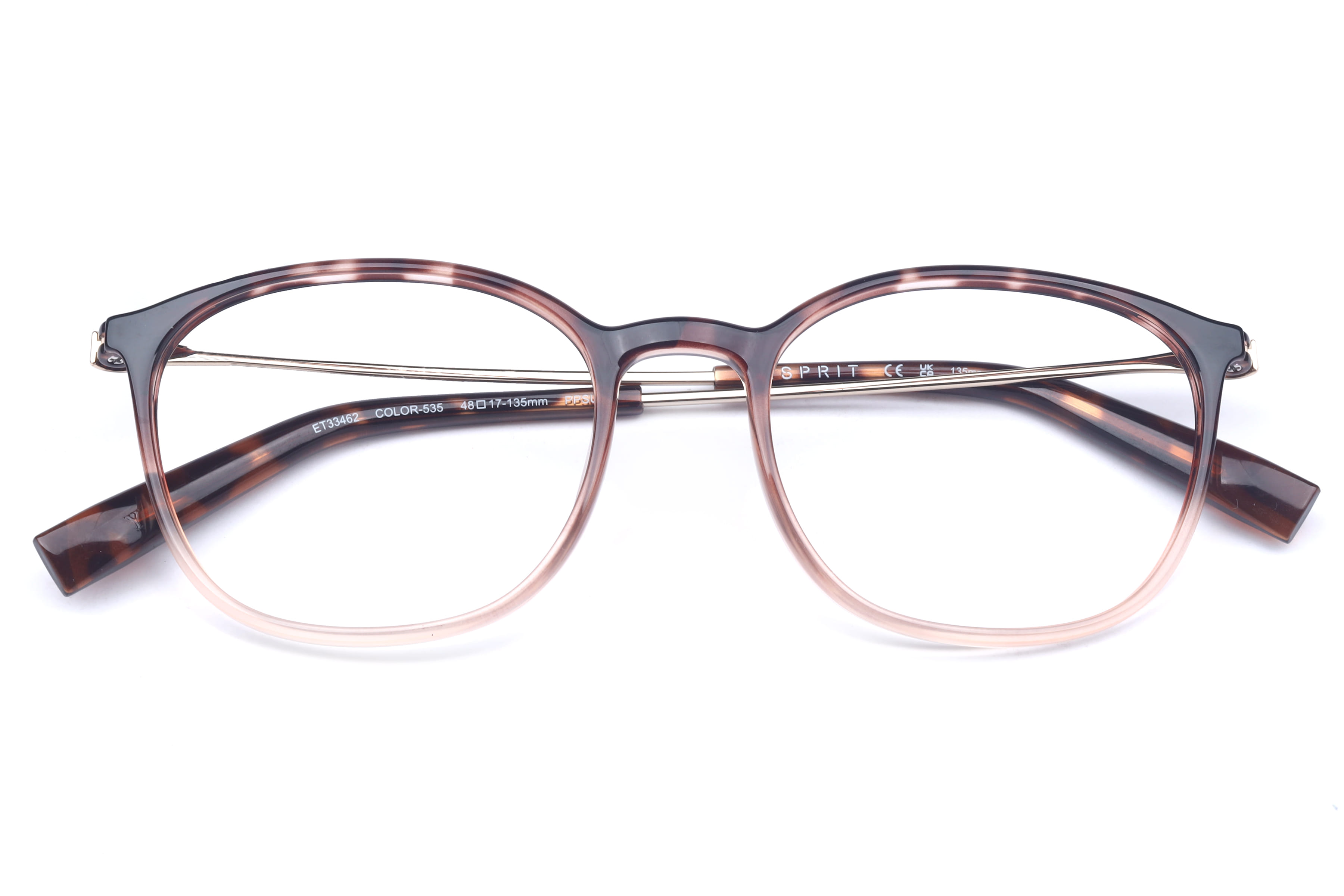 Esprit ET 33462 Frame Tortoise Unisex Full Metal Frame — Tortoise frame — view 4