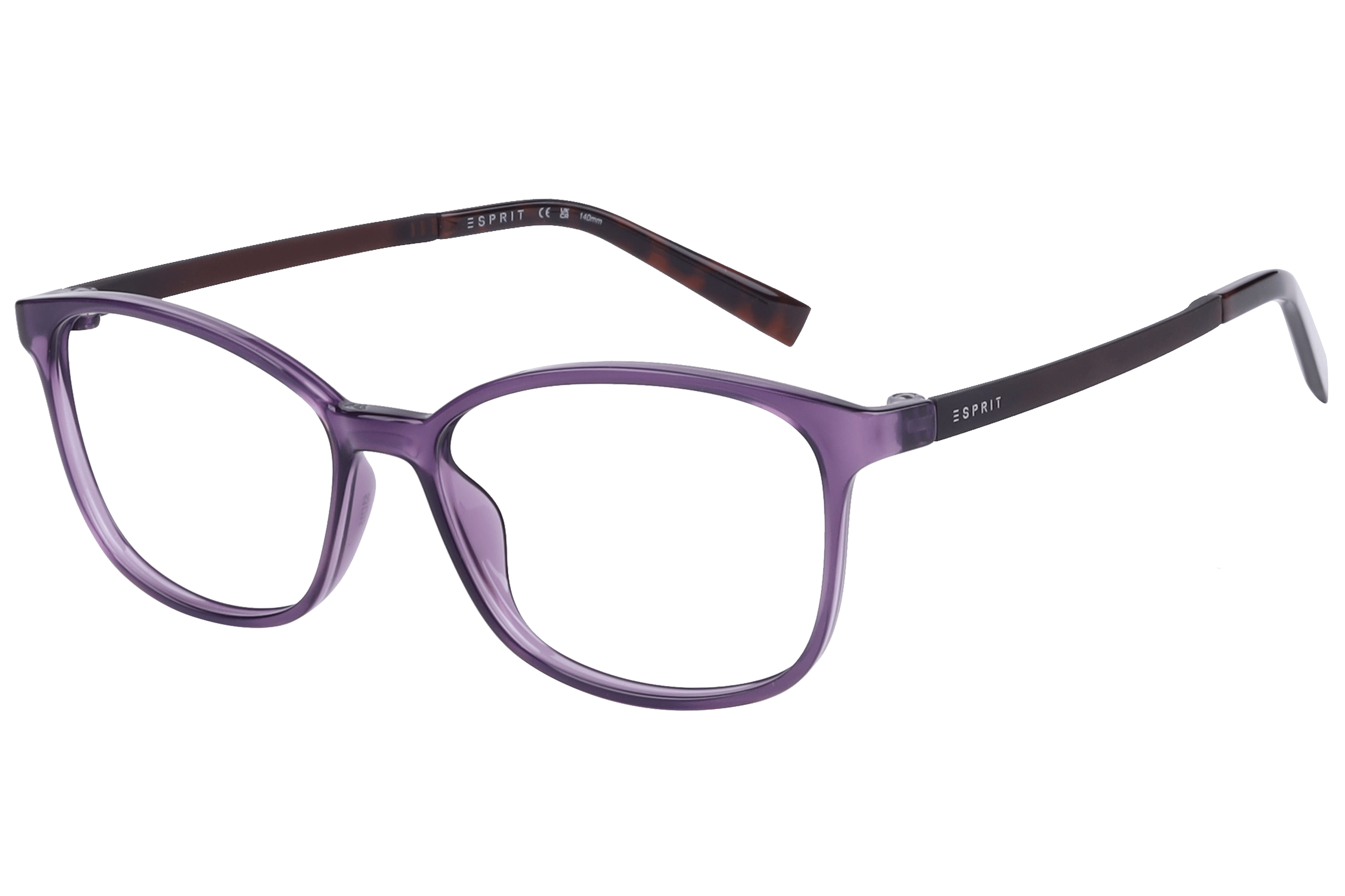 Esprit ET 33483 Frame Transparent Purple Female Full Shell — Transparent Purple frame
