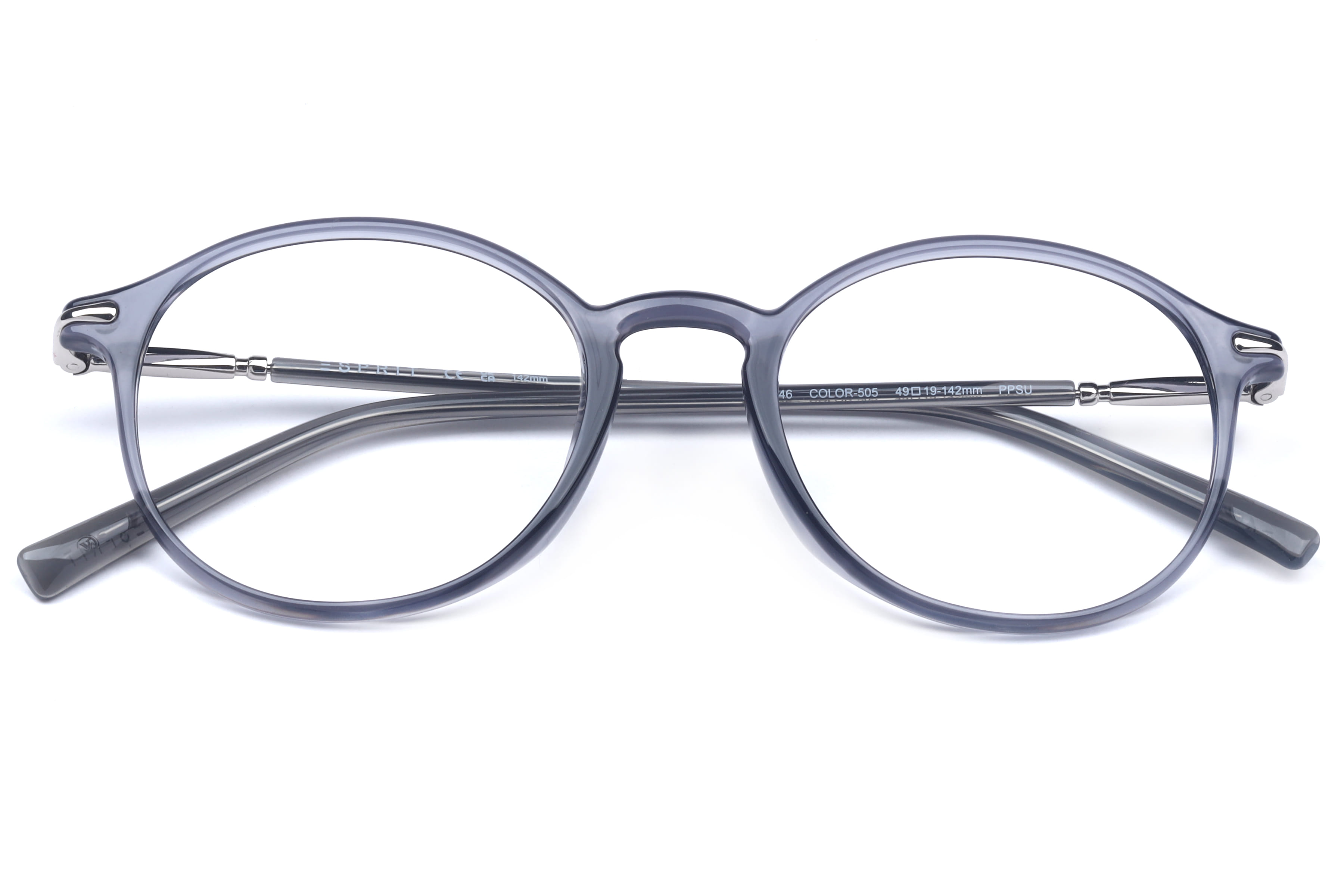 Esprit ET 21046 Frame Grey Unisex Full Metal Frame — Grey frame — view 4