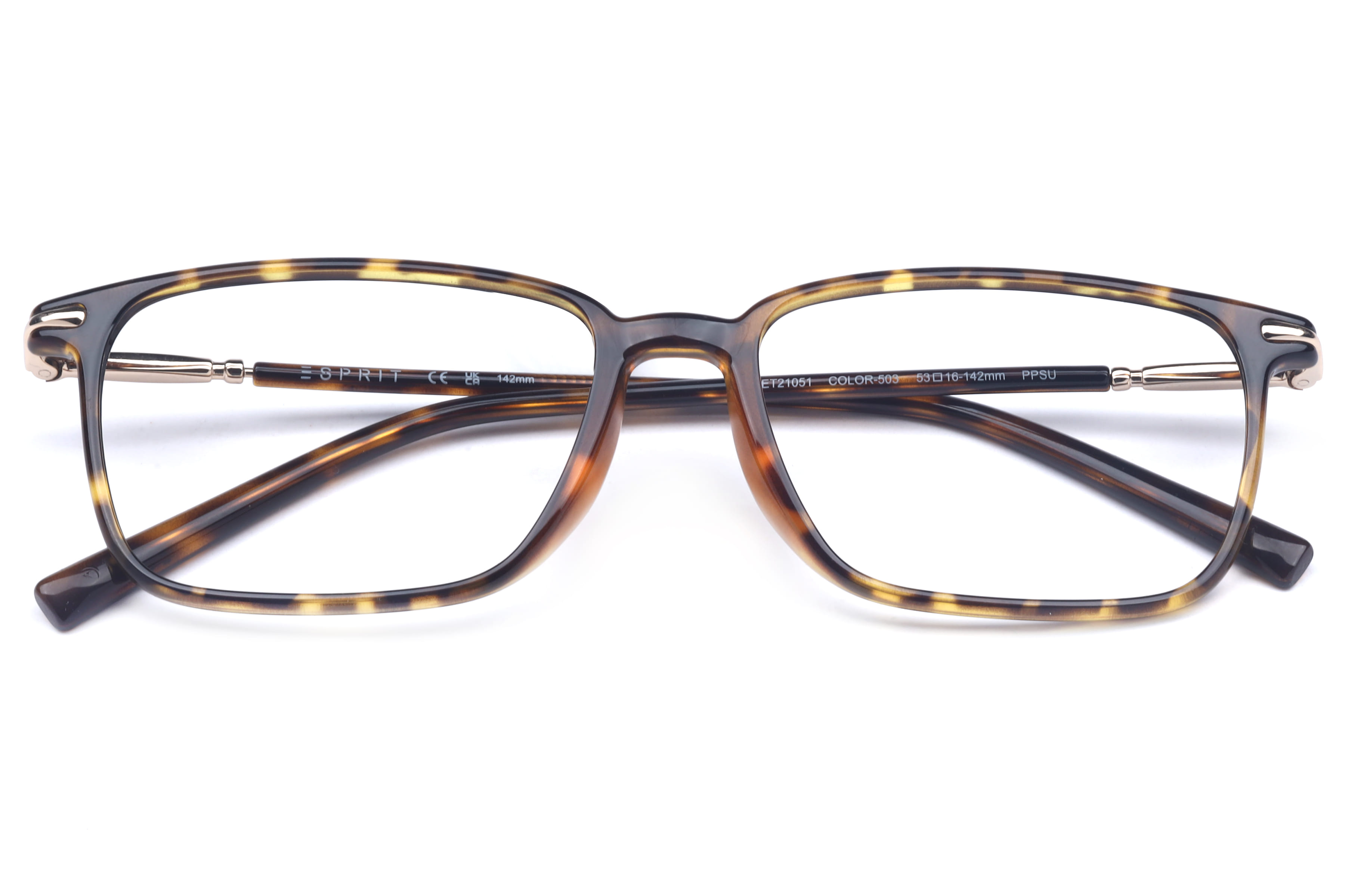 Esprit ET 21051 Frame Tortoise Male Full Metal Frame — Tortoise frame — view 4