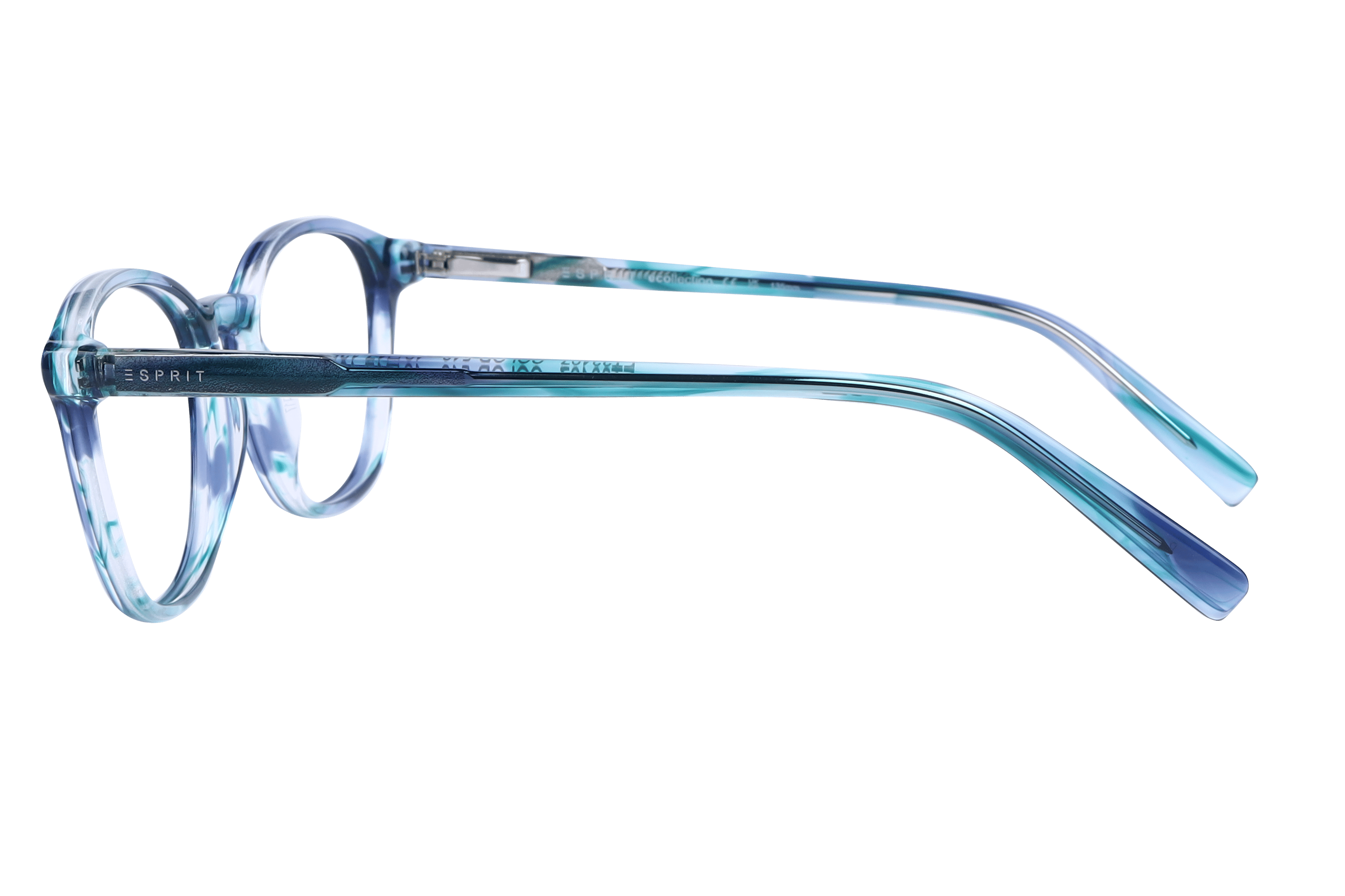 Esprit ET3.3497 Frame Transparent Blue Female Full Shell Frame — Transparent Blue frame — view 3
