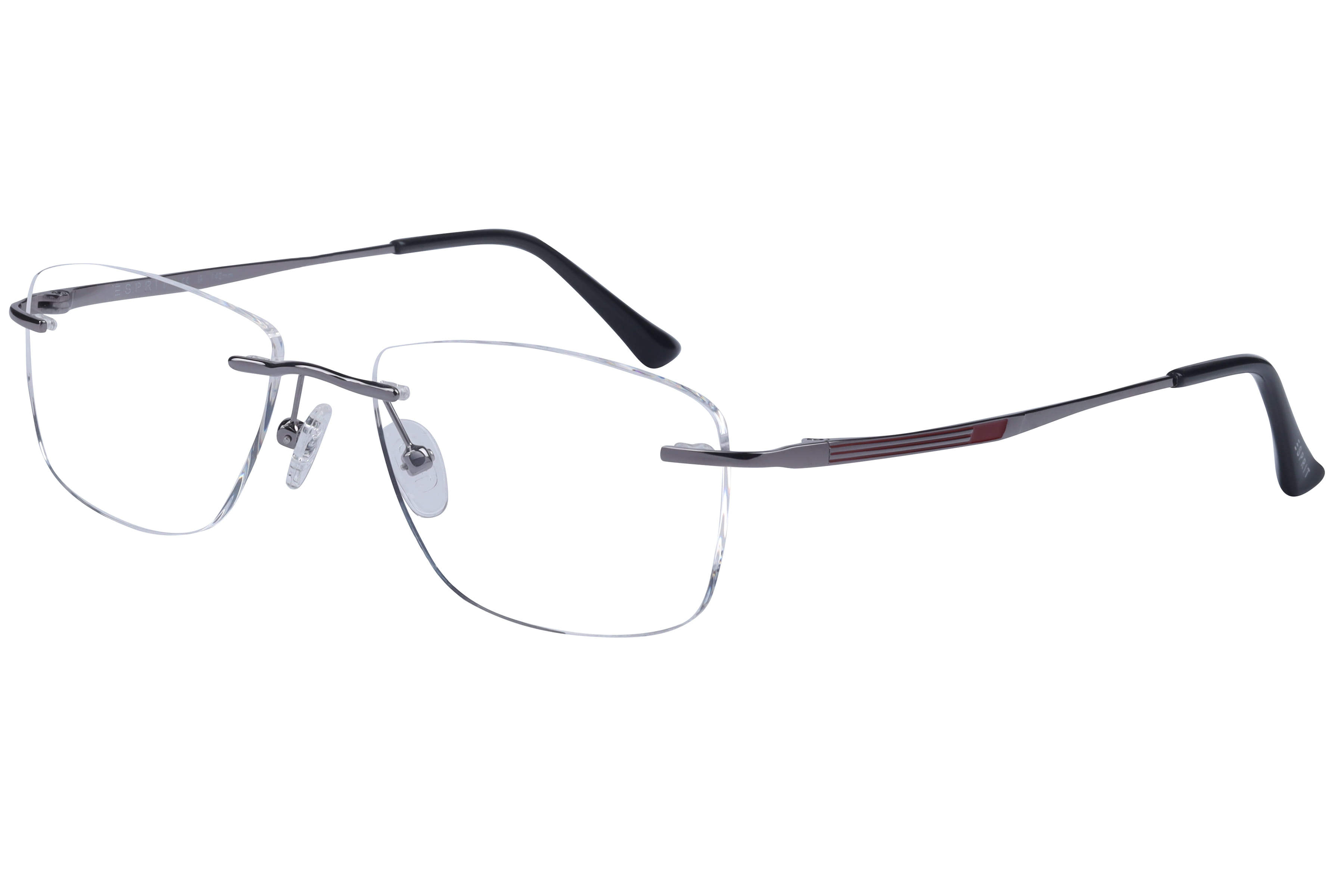 Esprit ET35604 Frame Gun Metal Unisex RimLess Metal Frame — Gun Metal frame — view 1