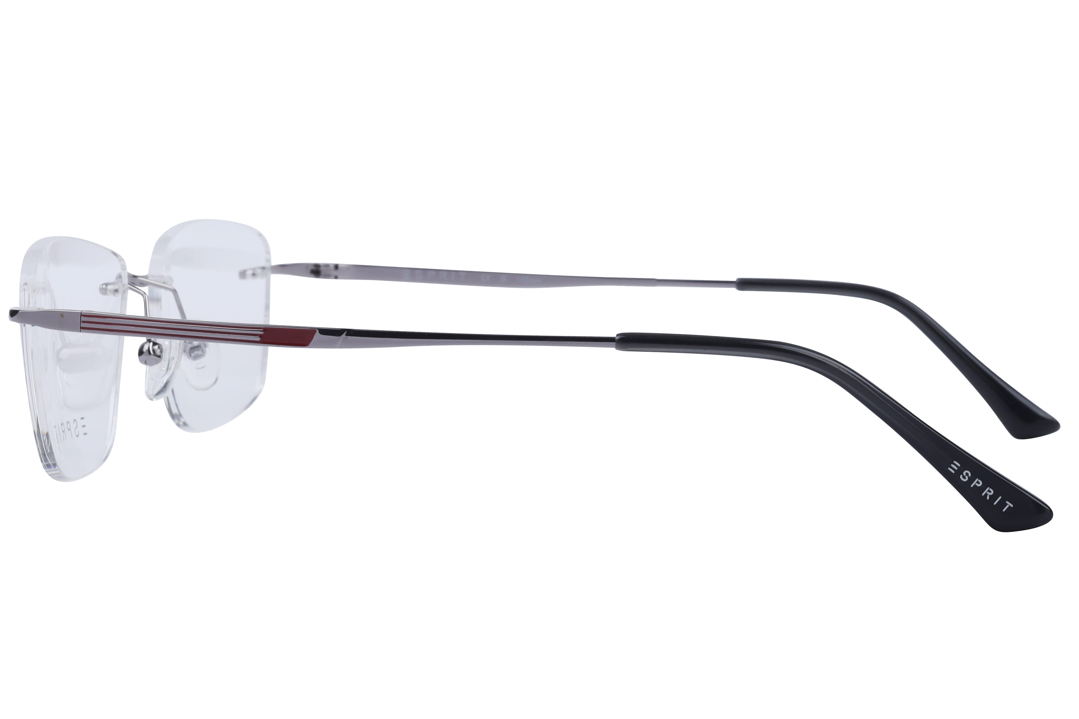 Esprit ET35604 Frame Gun Metal Unisex RimLess Metal Frame — Gun Metal frame — view 3