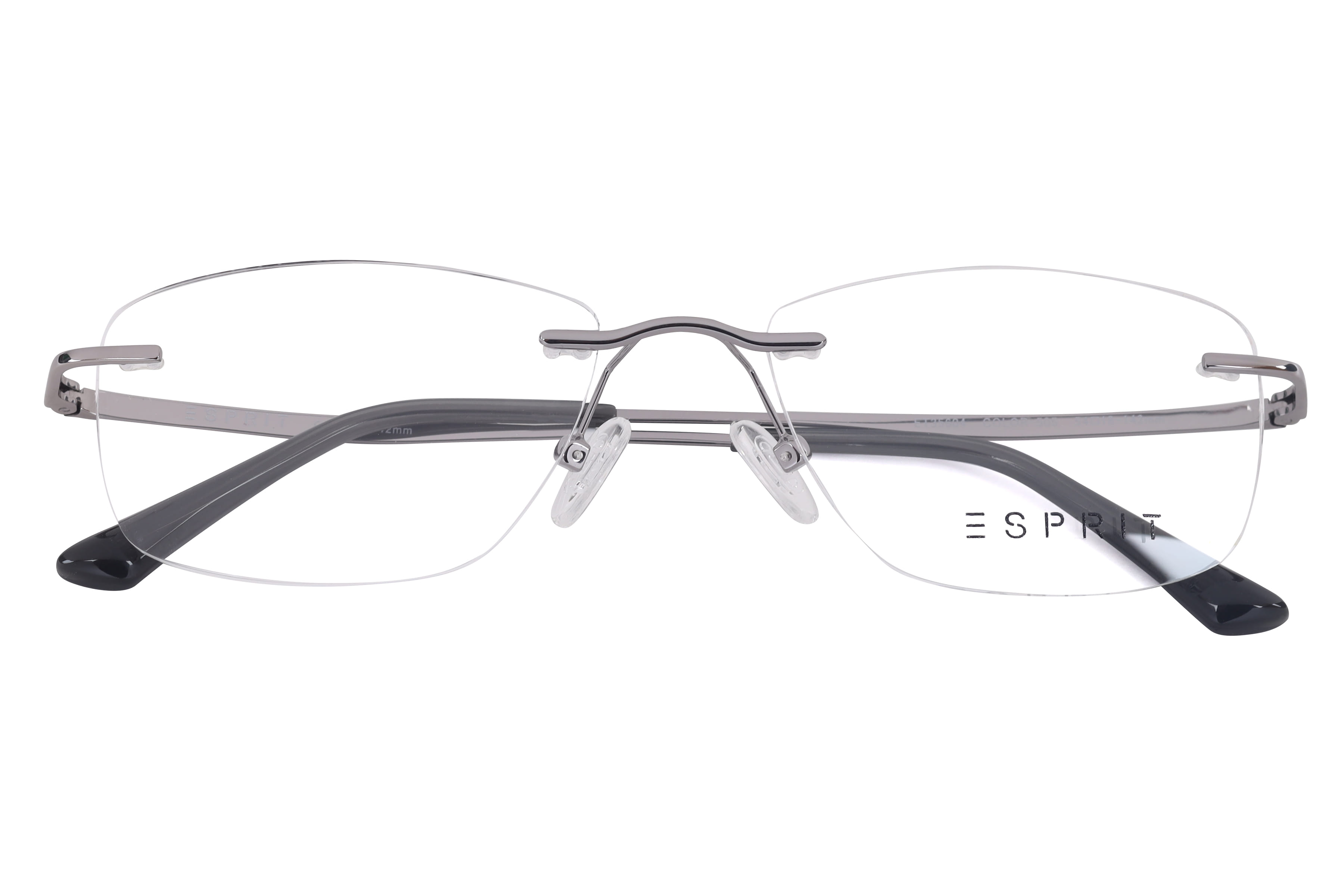 Esprit ET35604 Frame Gun Metal Unisex RimLess Metal Frame — Gun Metal frame — view 4