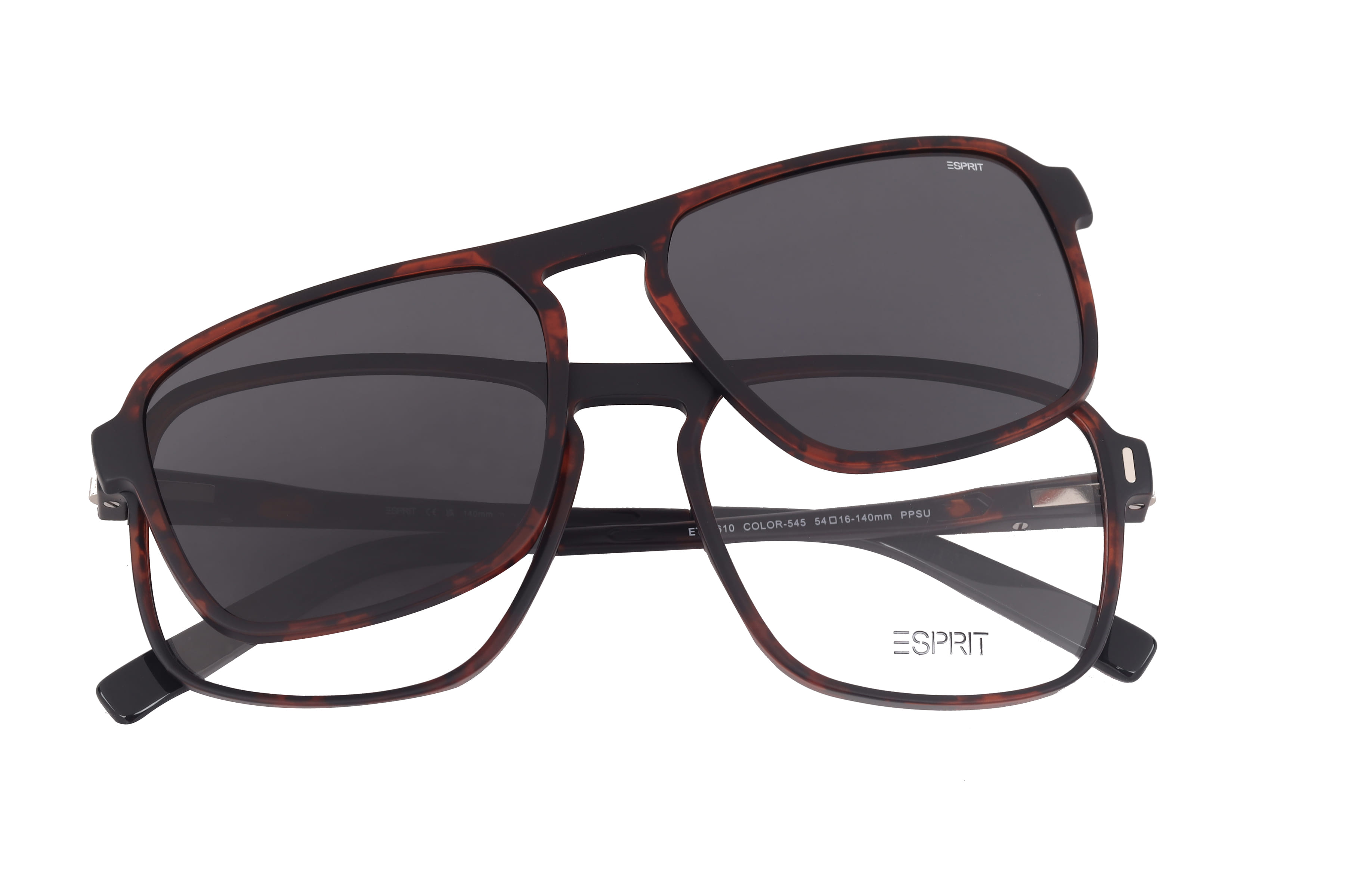 Esprit ET35610 Sunglass Matt Havana Male Full Shell Sunglass — Matt Havana frame — view 4