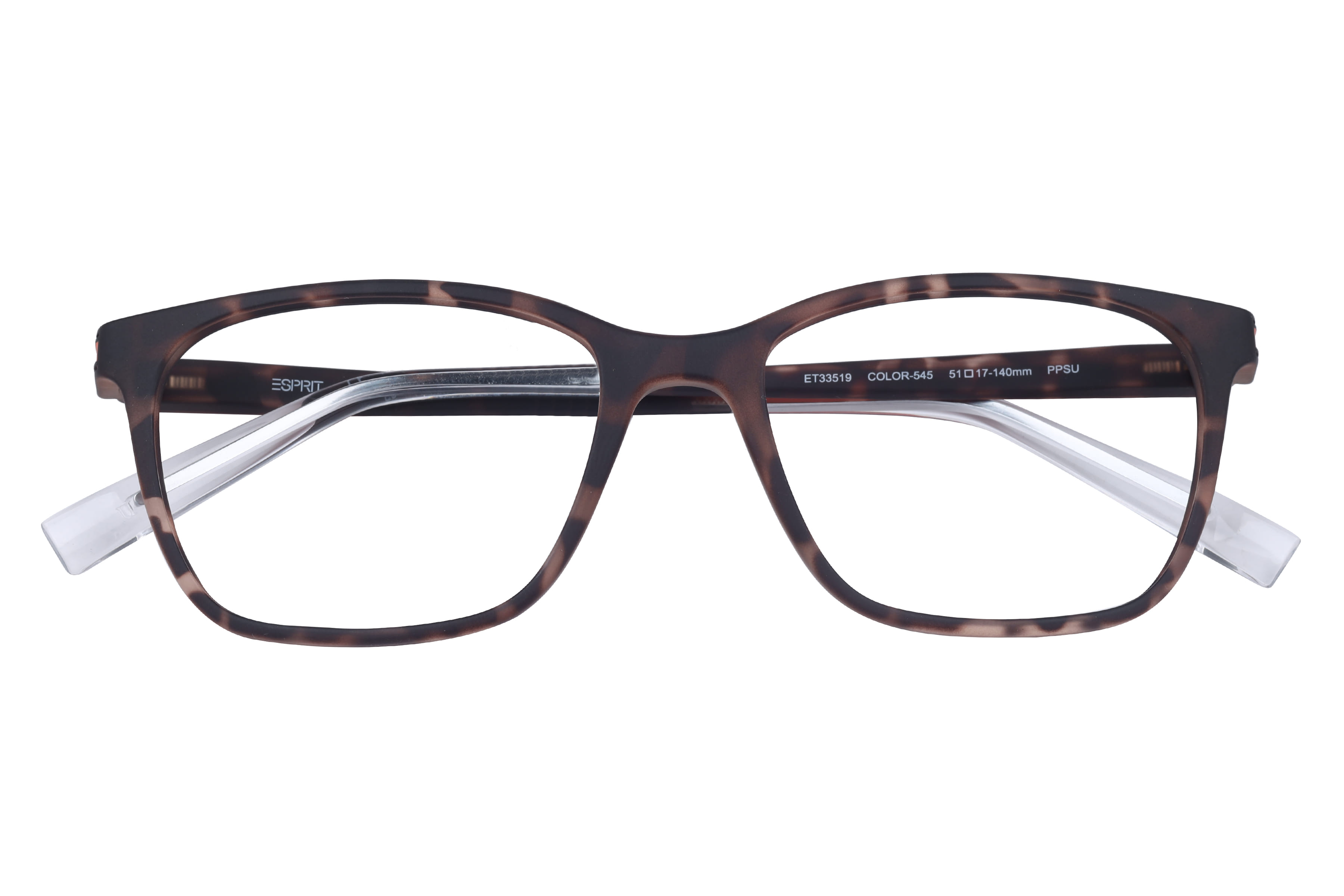 Esprit ET33519 Frame Matt Havana Unisex Full Shell Frame — Matt Havana frame — view 4