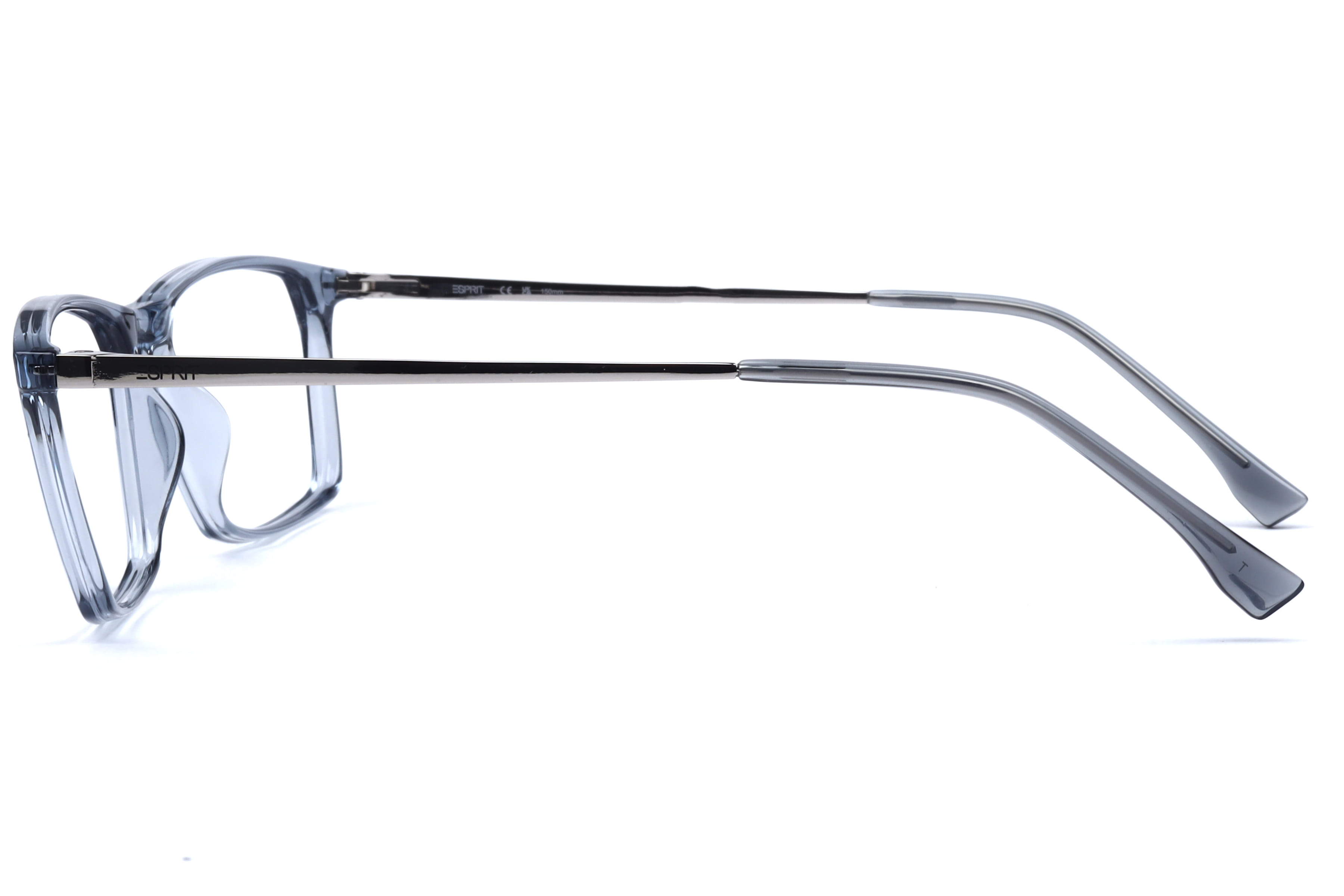 Esprit ET35615 Frame Transparent Blue Male Full Metal Frame — Transparent Blue frame — view 2
