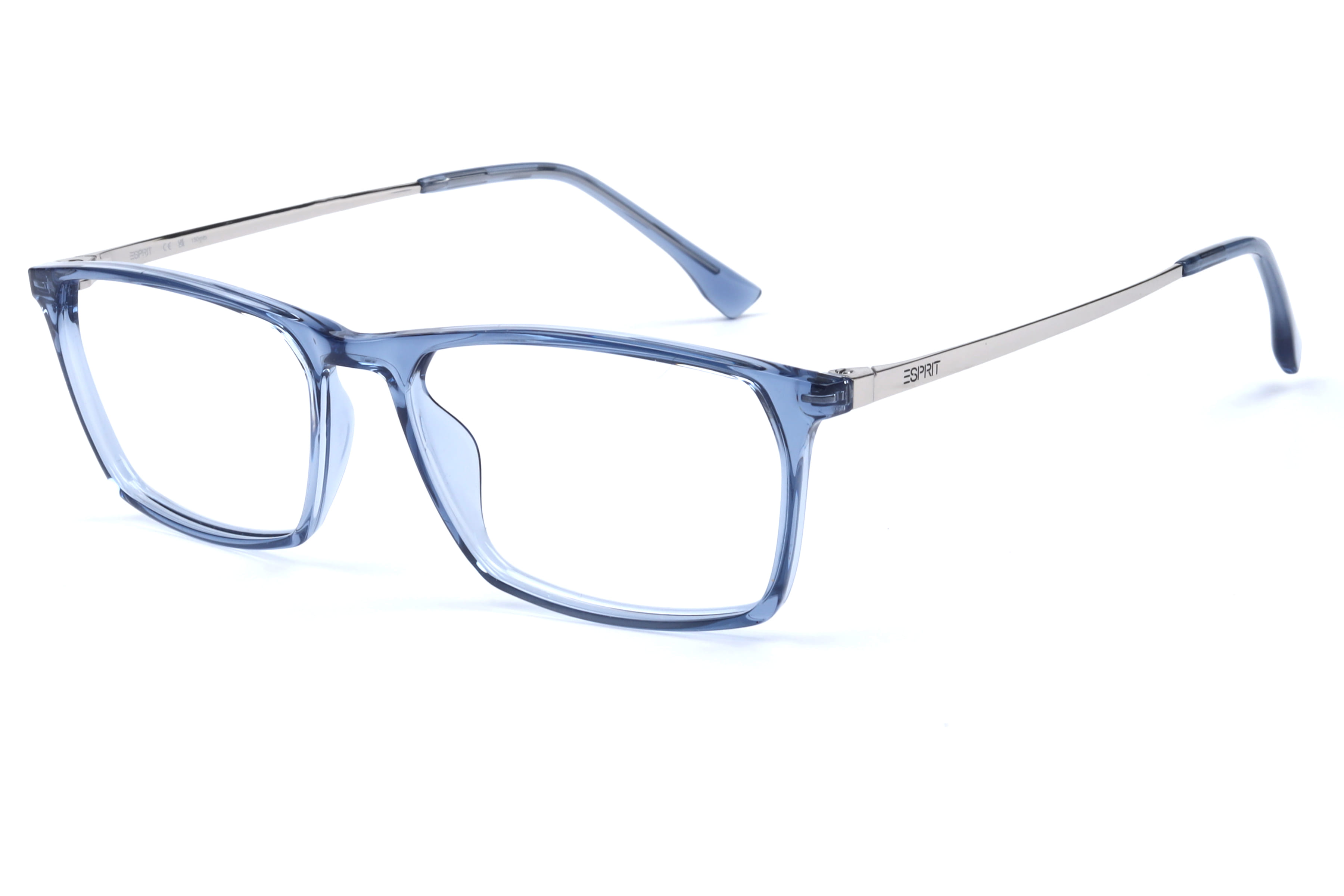 Esprit ET35615 Frame Transparent Blue Male Full Metal Frame — Transparent Blue frame — view 1