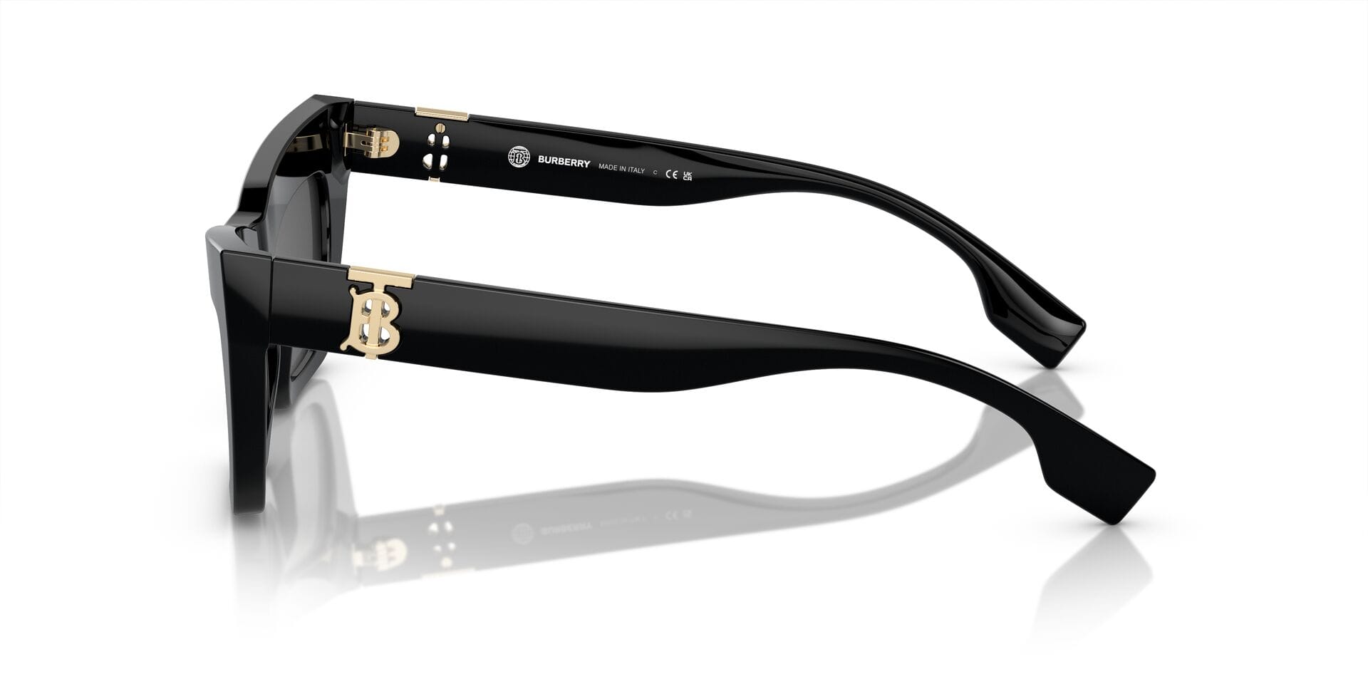 Burberry 0BE4405 Sunglass Black Female Full Shell Sunglass — Black frame — view 3
