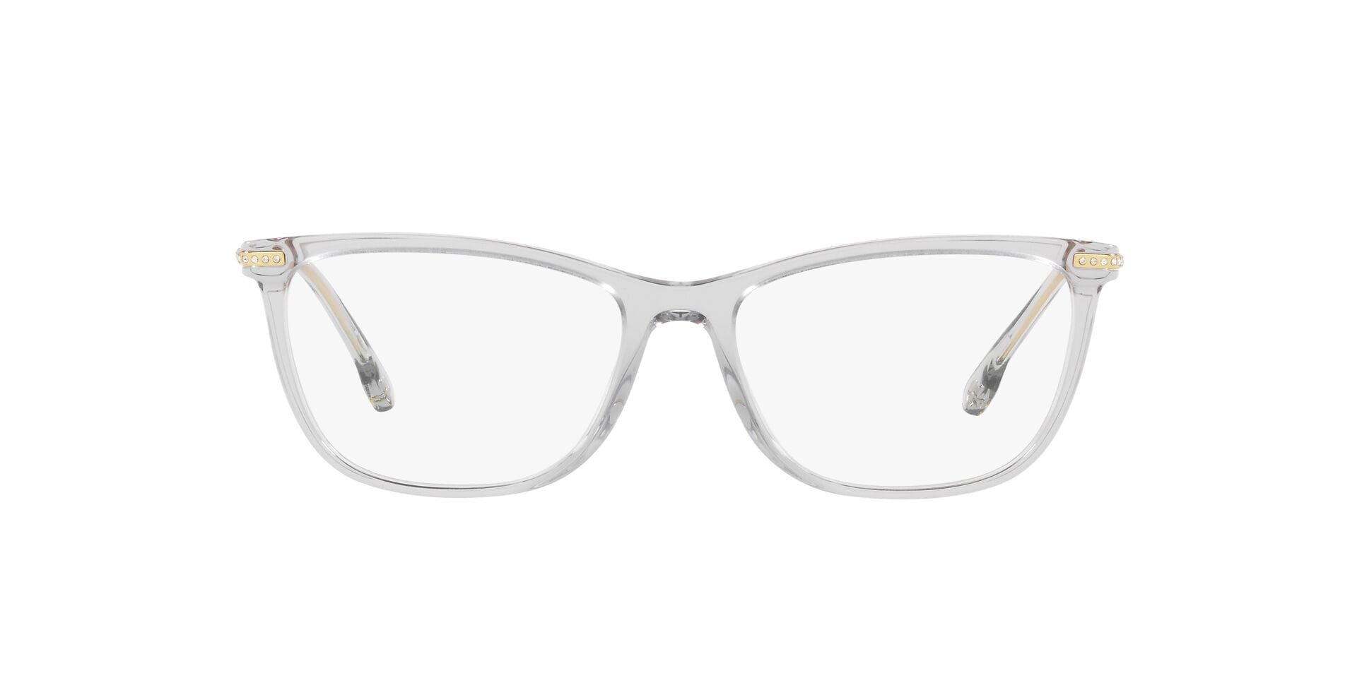 Versace 0VE3274B Frame Transparent Grey Female Full Metal Frame — Transparent Grey frame — view 5