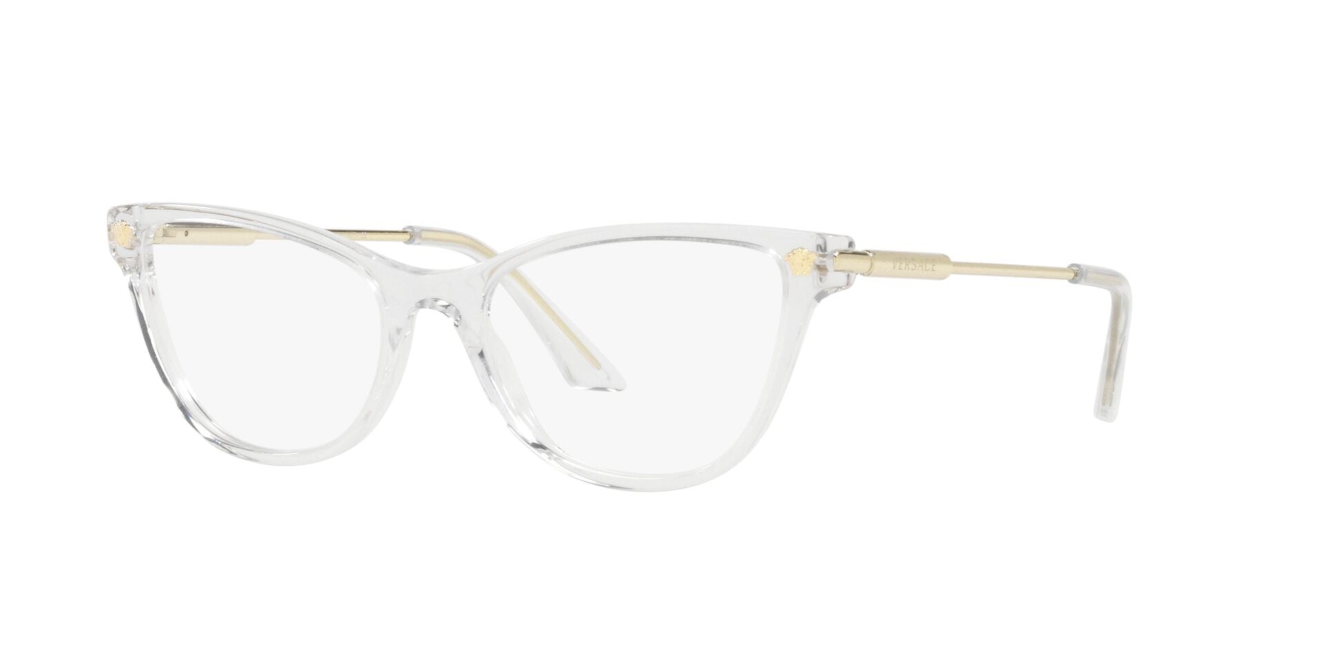 Versace 0VE3309 Frame Transparent Female Full Metal — Transparent frame
