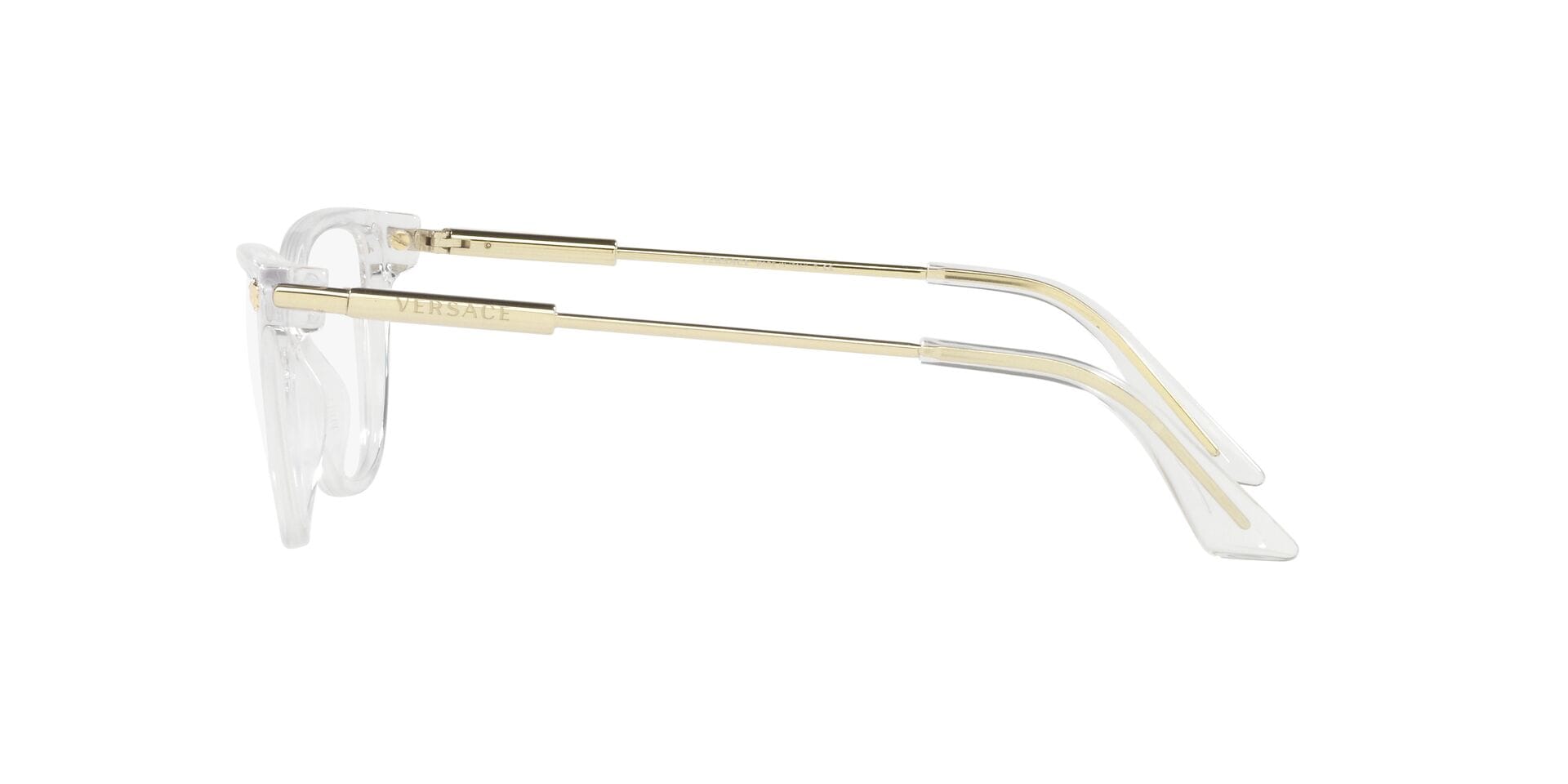 Versace 0VE3309 Frame Transparent Female Full Metal Frame — Transparent frame — view 7