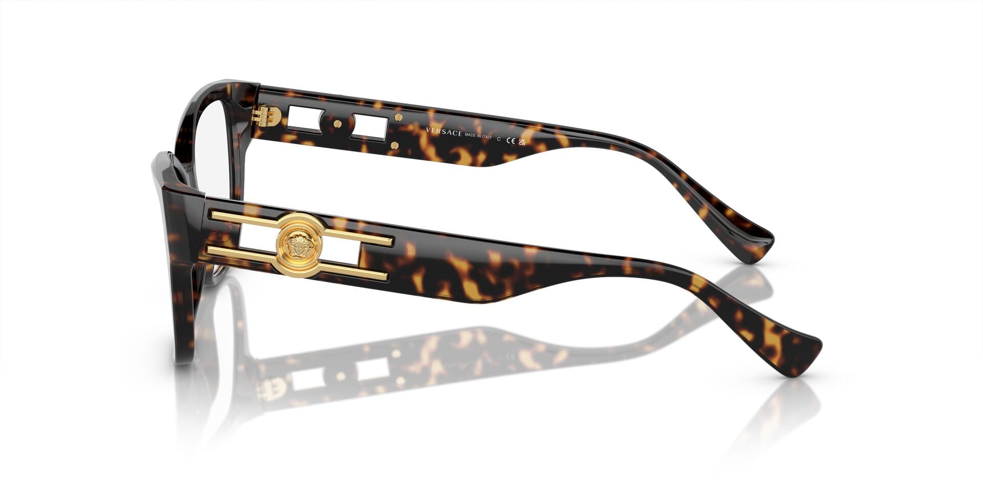 Versace 0VE3347 Frame Havana Female Full Shell Frame — Havana frame — view 9