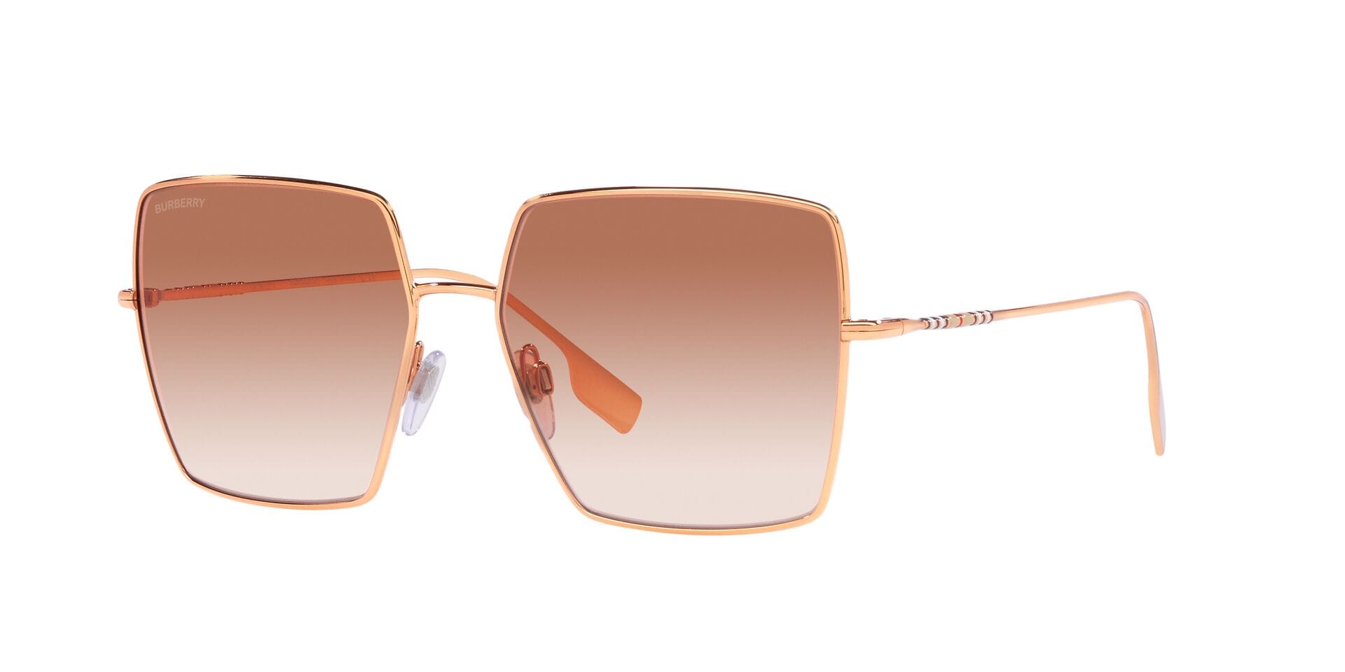Burberry 0BE3133 Sunglass Rose Gold Female Full Metal — Rose Gold frame