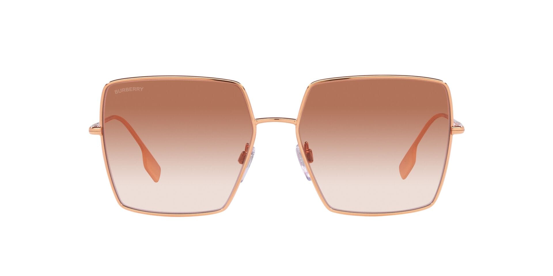 Burberry 0BE3133 Sunglass Rose Gold Female Full Metal Sunglass — Rose Gold frame — view 4