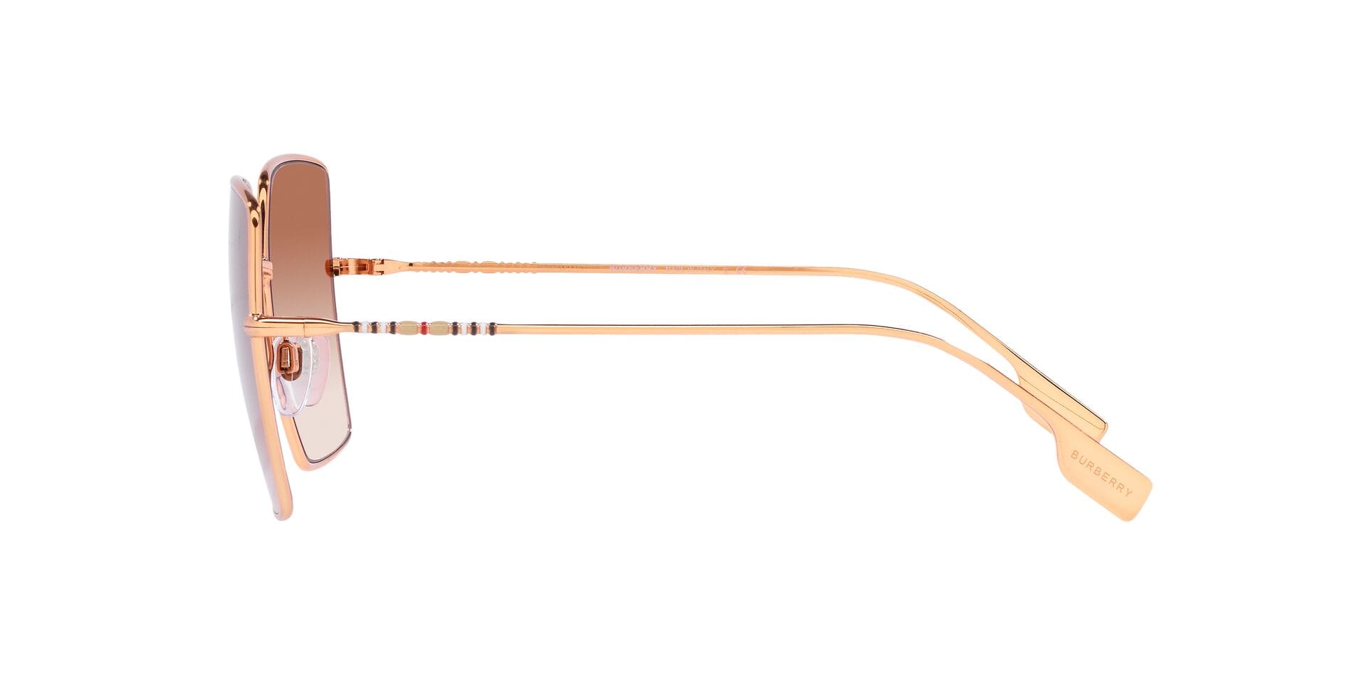 Burberry 0BE3133 Sunglass Rose Gold Female Full Metal Sunglass — Rose Gold frame — view 7