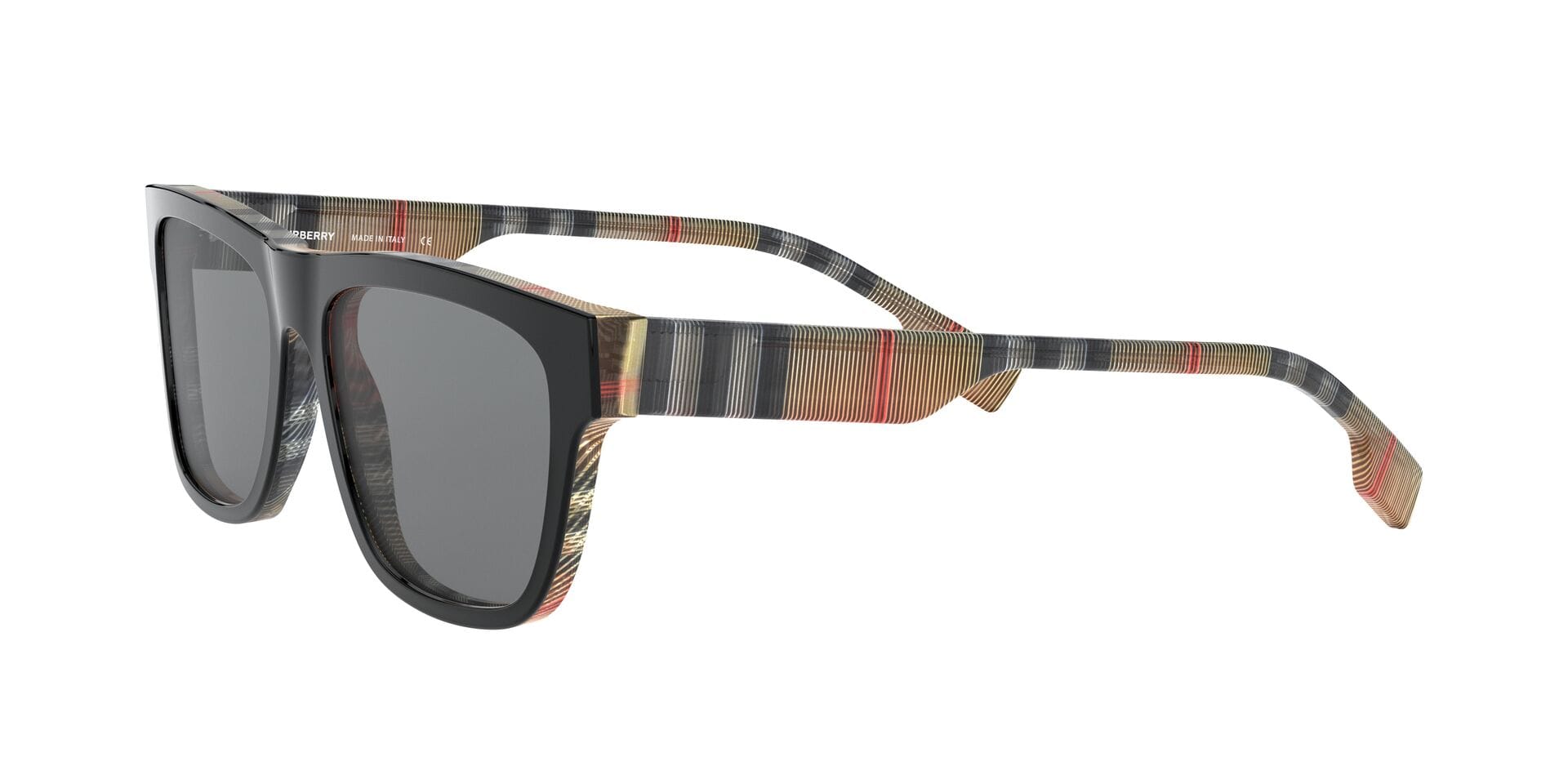 Burberry B 4293 3806/87 3N LONDON ENGLAND 0BE4293 Sunglass Black Male Sunglass — Black frame — view 3