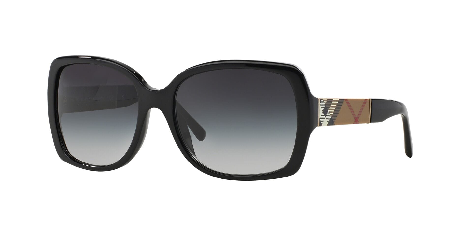 Burberry 0BE4160 Sunglass Black Female Full Shell Sunglass — Black frame — view 2