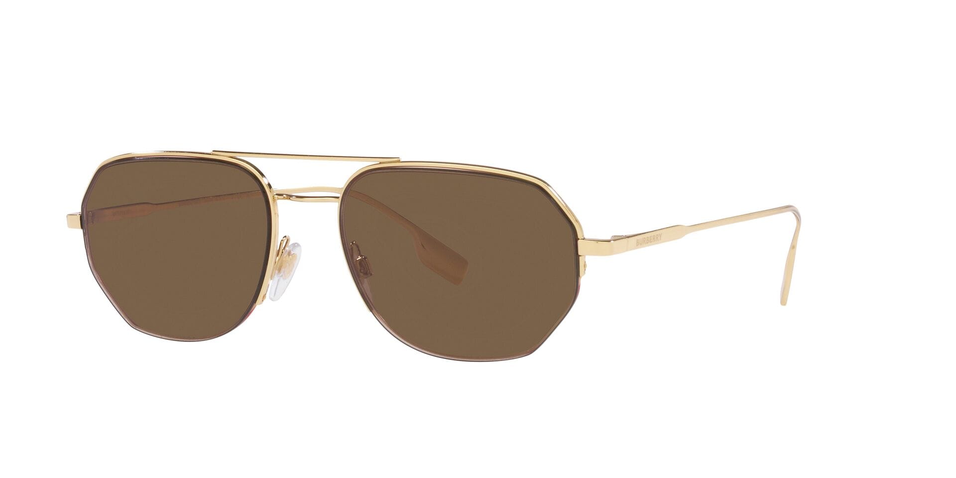 Burberry 0BE3140 Sunglass Light Gold Male Metal Metal Sunglass — view 1