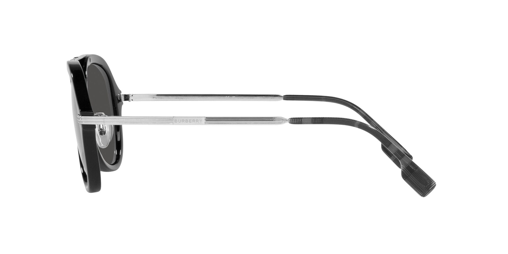Burberry 0 Sunglass Black Male Shell Metal Sunglass — view 7