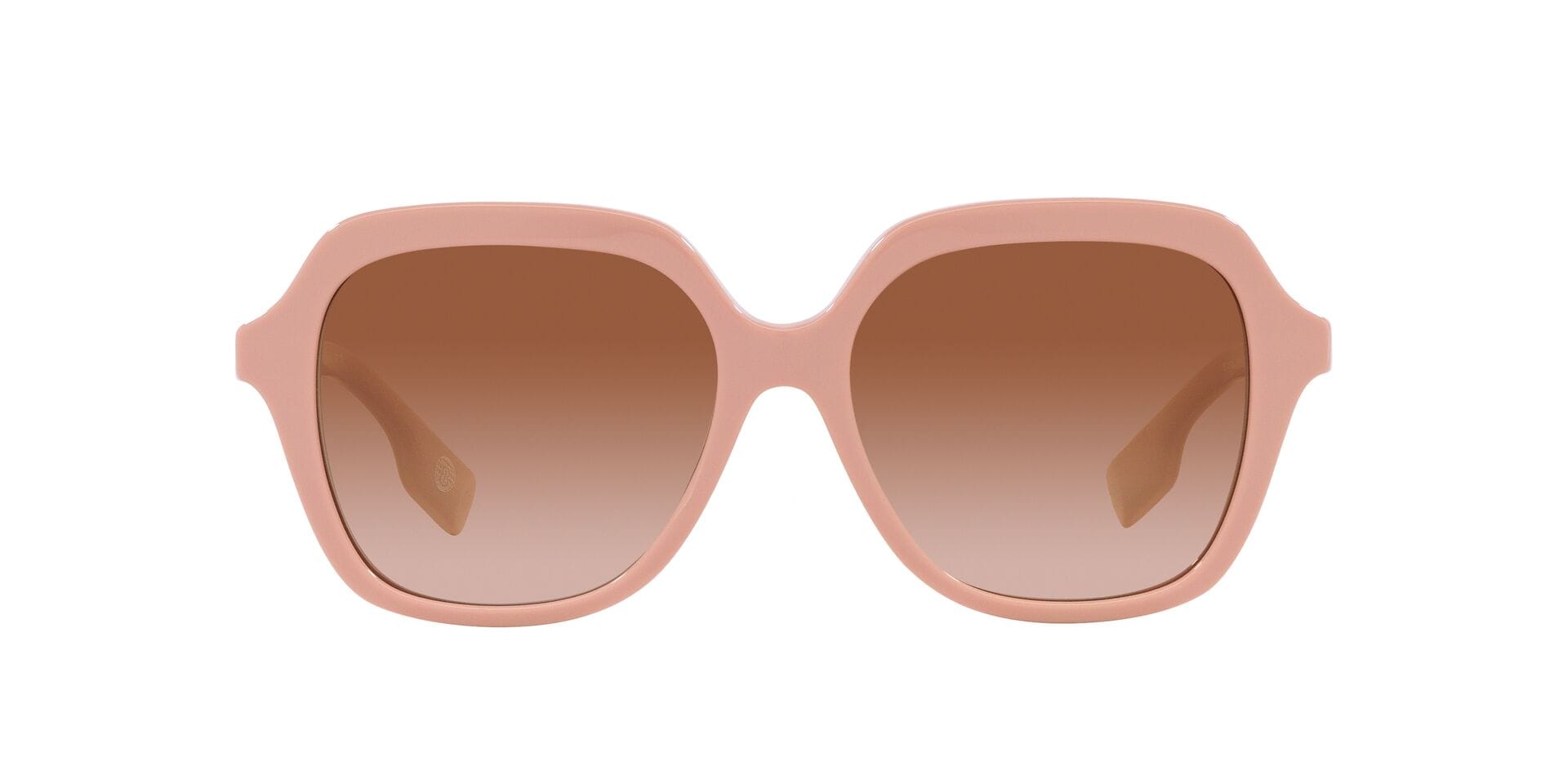 Burberry 0BE4389 Sunglass Pink Female Full Metal with Shell Sunglass — Pink frame — view 4