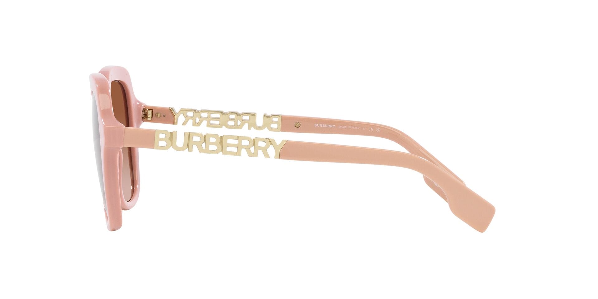 Burberry 0BE4389 Sunglass Pink Female Full Metal with Shell Sunglass — Pink frame — view 8
