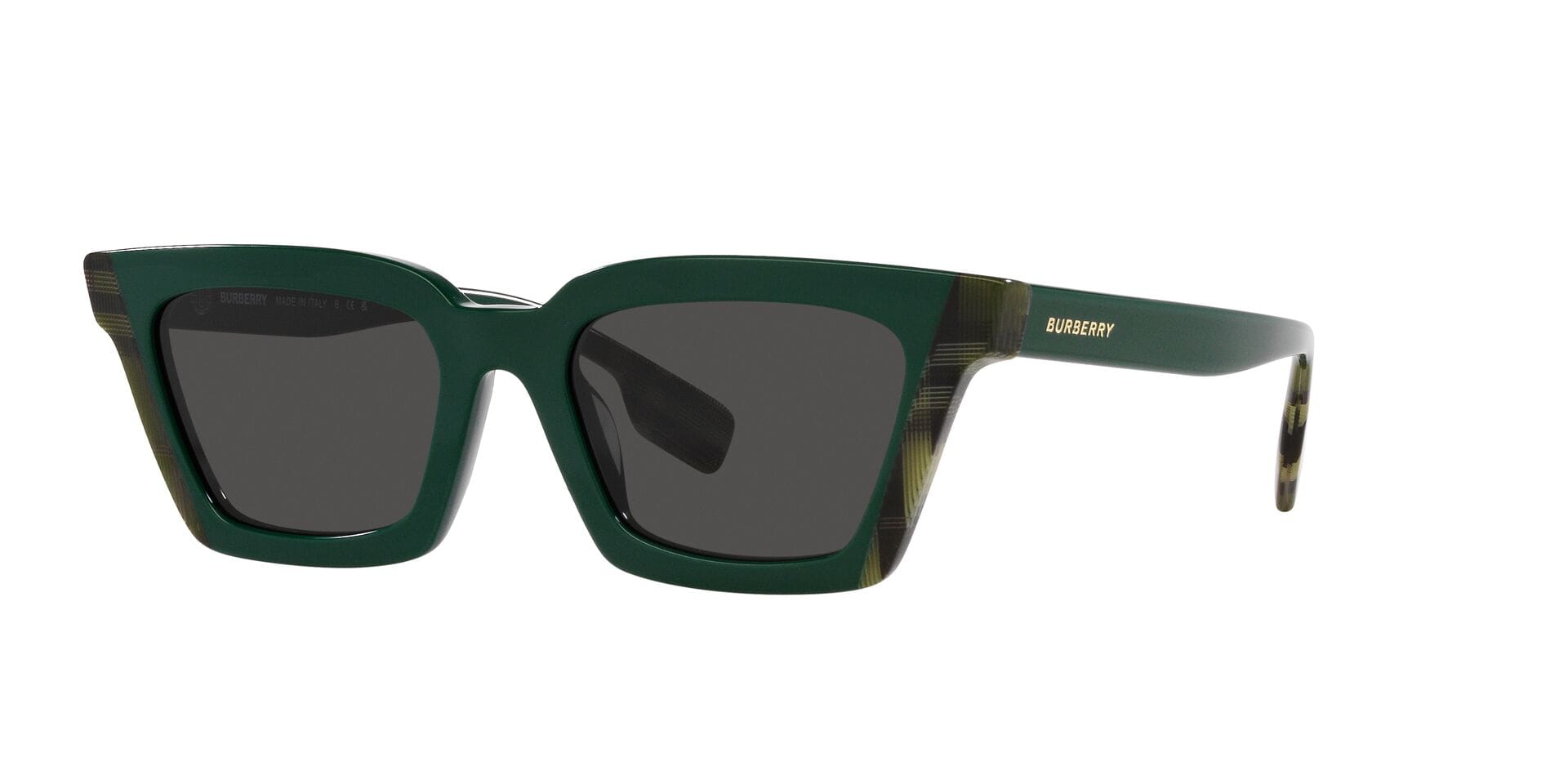 Burberry 0BE4392U Sunglass Green Female Shell Shell — Black frame
