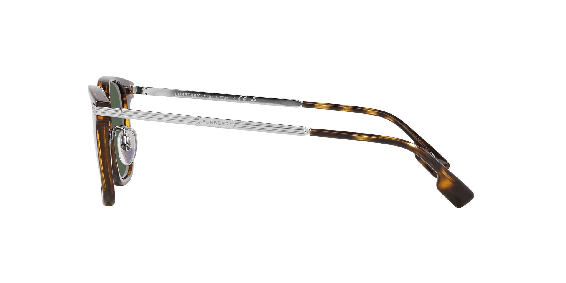 Burberry 0BE4395 Sunglass Havana Male Shell Metal Sunglass — view 8
