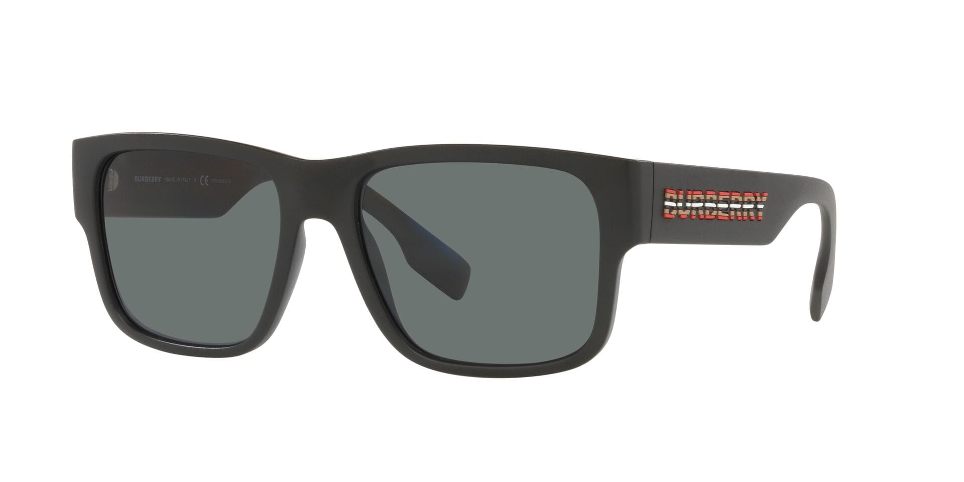 Burberry B 4358 3464/81 3P KNIGHT 0BE4358 Sunglass Matt Black Male Fu — Black frame