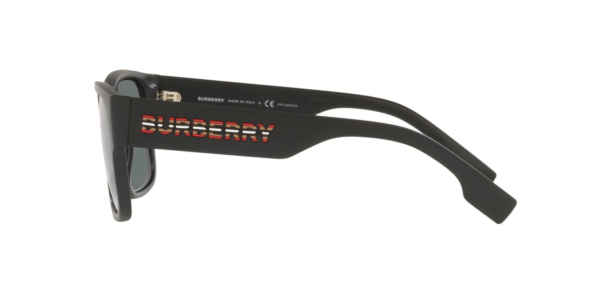 Burberry B 4358 3464/81 3P KNIGHT 0BE4358 Sunglass Matt Black Male Fu Sunglass — Matt Black frame — view 7