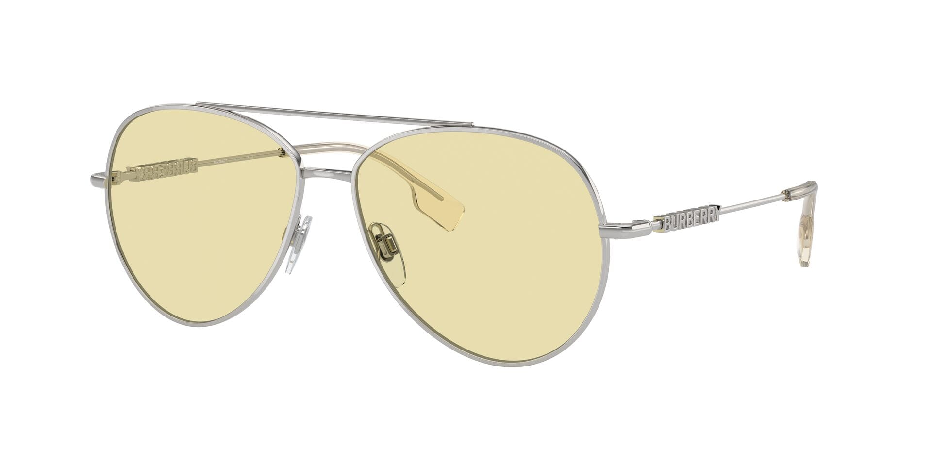 Burberry B 3147 1005/M4 2F-1F PHOTOCHROMIC 0BE3147 Sunglass Silver Fe — Silver frame