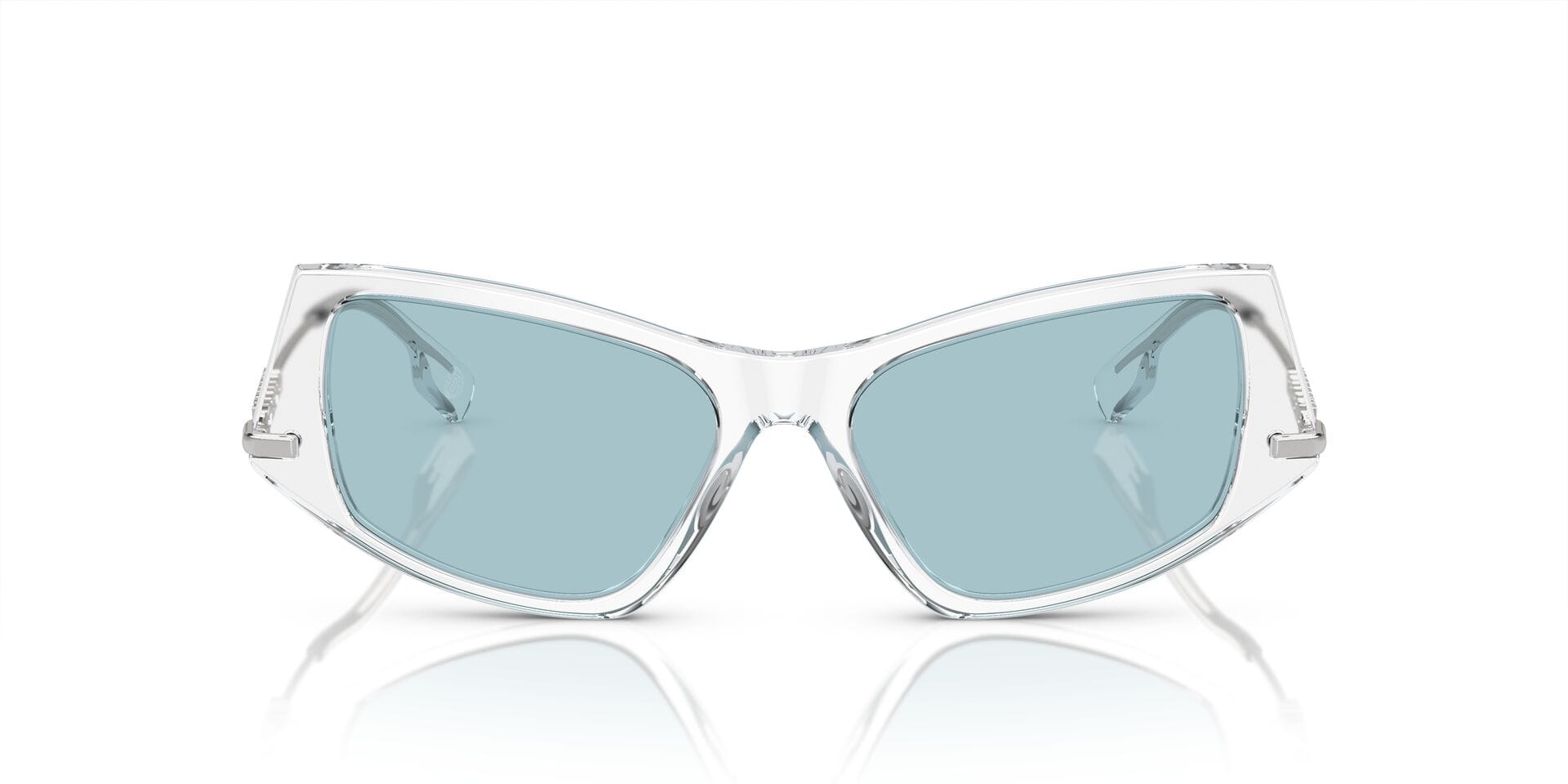 Burberry 0BE4408 Sunglass Transparent Female Shell Metal Sunglass — view 4