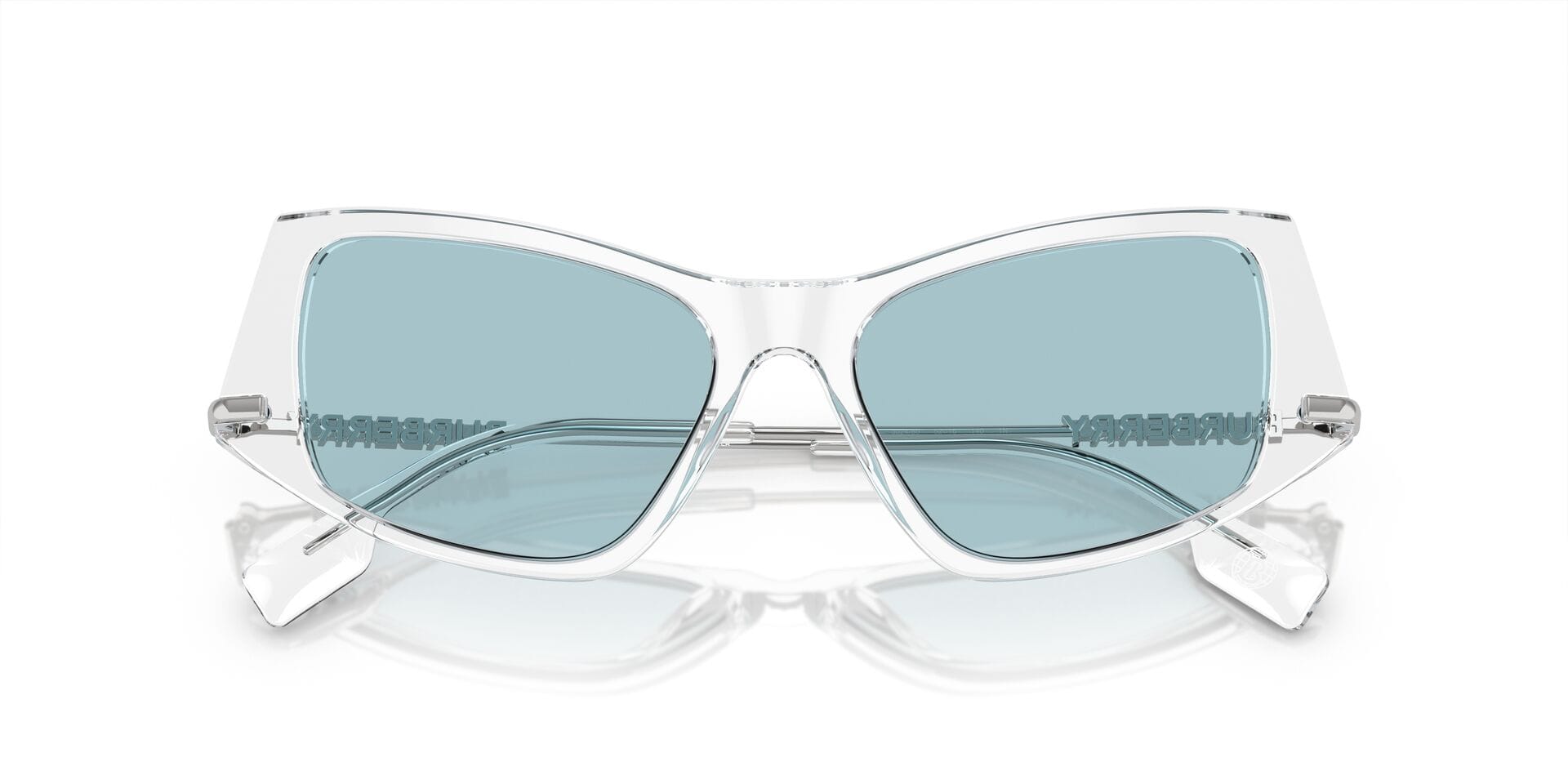 Burberry 0BE4408 Sunglass Transparent Female Shell Metal Sunglass — view 7
