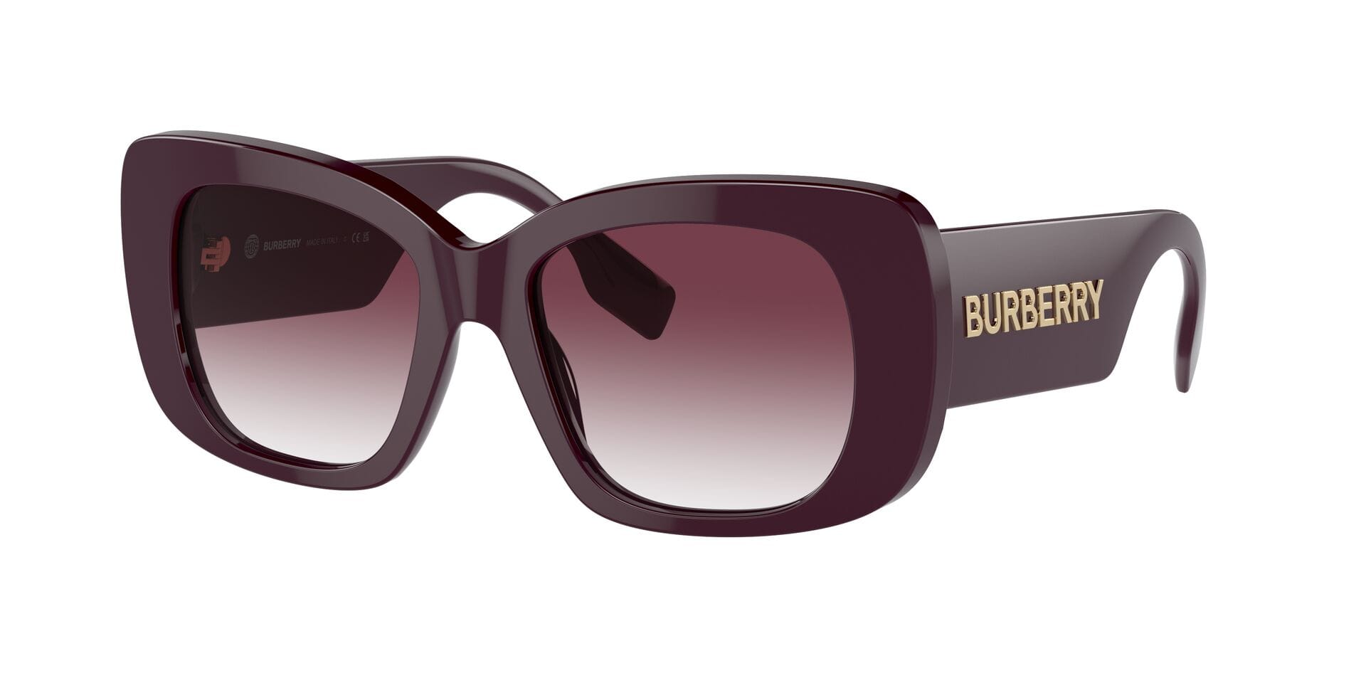 Burberry 0BE4410 Sunglass Maroon Female Shell Shell Sunglass — view 3