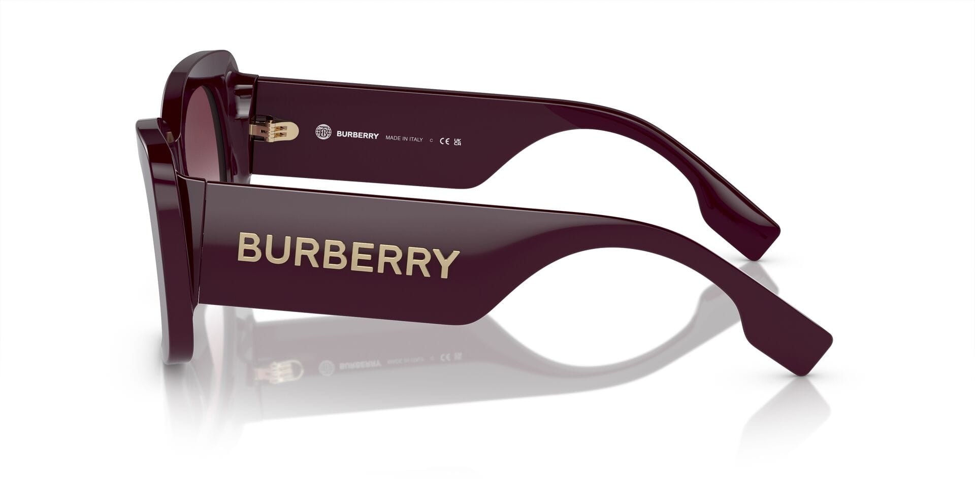 Burberry 0BE4410 Sunglass Maroon Female Shell Shell Sunglass — view 5