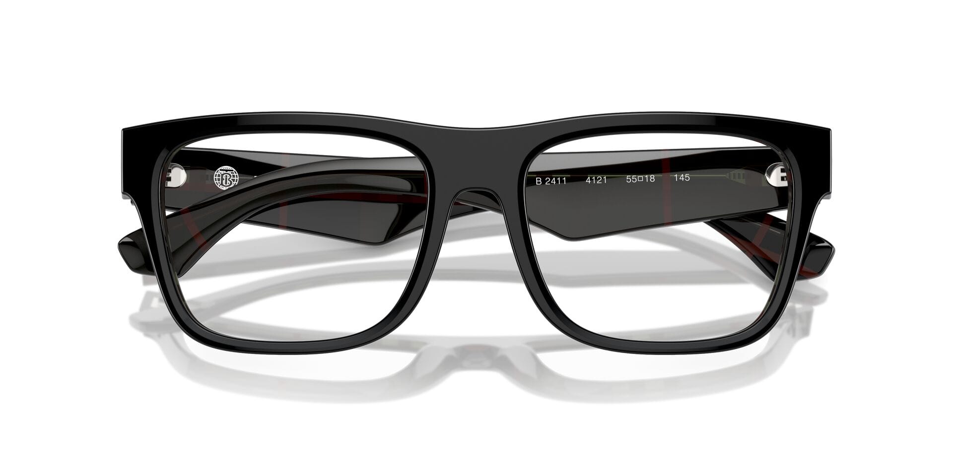 Burberry 0BE2411 Frame Black Male Full Shell Frame — Black frame — view 14