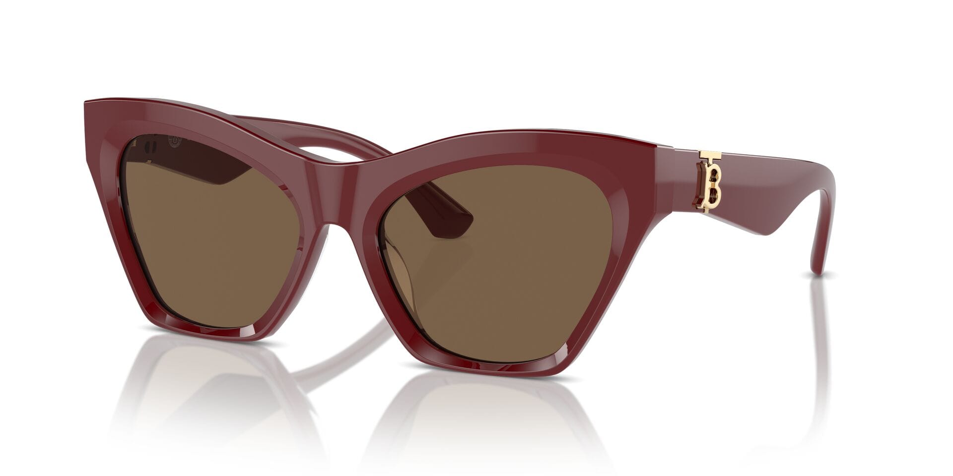 Burberry B 4420-U 4119/73 3N 0BE4420U Sunglass Maroon Female Full She Sunglass — Maroon frame — view 1