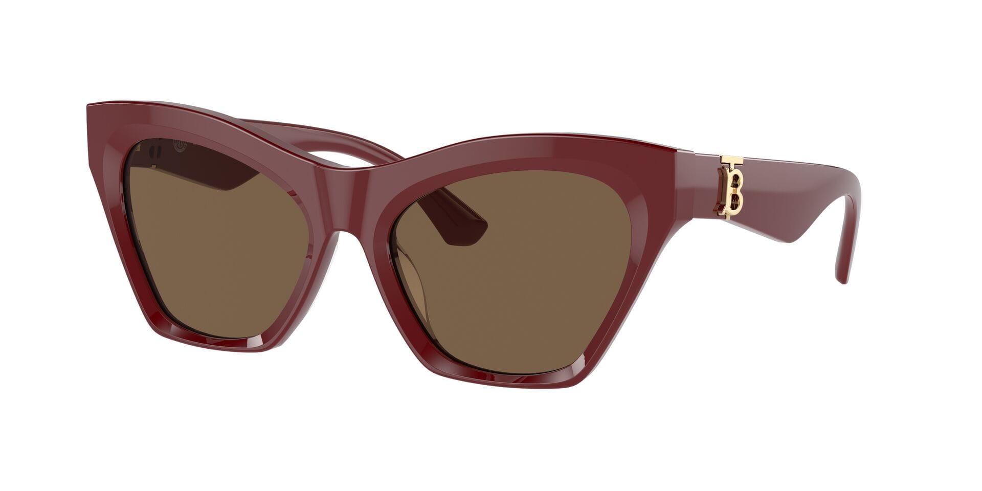 Burberry B 4420-U 4119/73 3N 0BE4420U Sunglass Maroon Female Full She Sunglass — Maroon frame — view 3