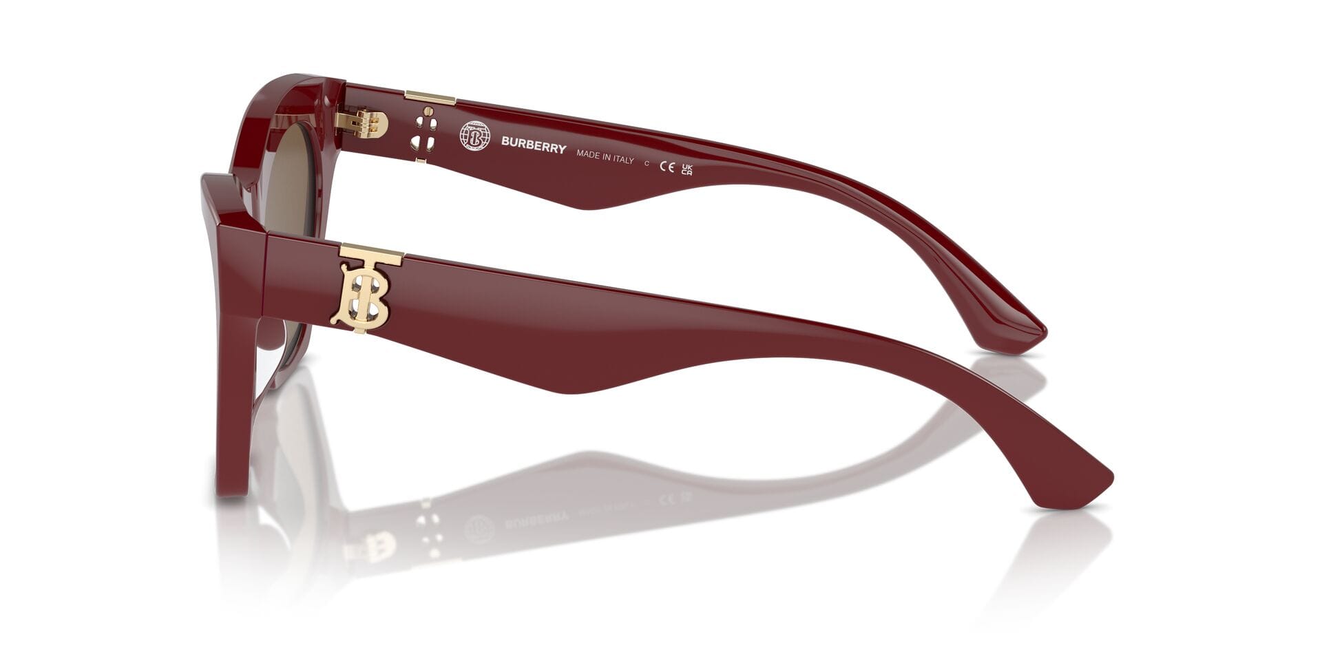 Burberry B 4420-U 4119/73 3N 0BE4420U Sunglass Maroon Female Full She Sunglass — Maroon frame — view 5