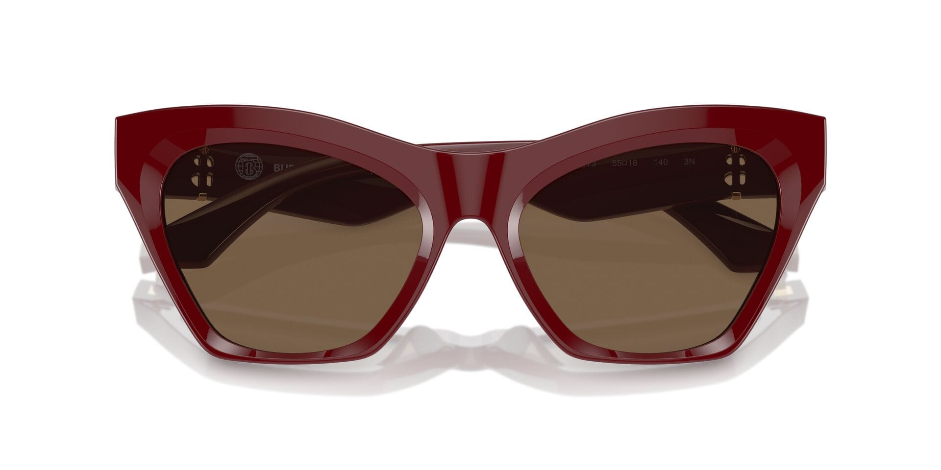 Burberry B 4420-U 4119/73 3N 0BE4420U Sunglass Maroon Female Full She Sunglass — Maroon frame — view 7