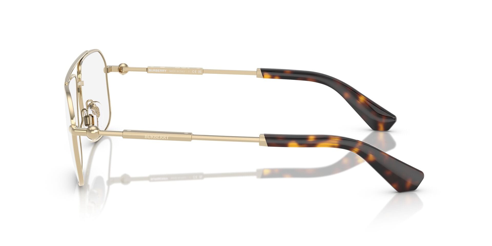 Burberry 0BE1391 Frame Light Gold Male Full Metal Frame — Light Gold frame — view 7