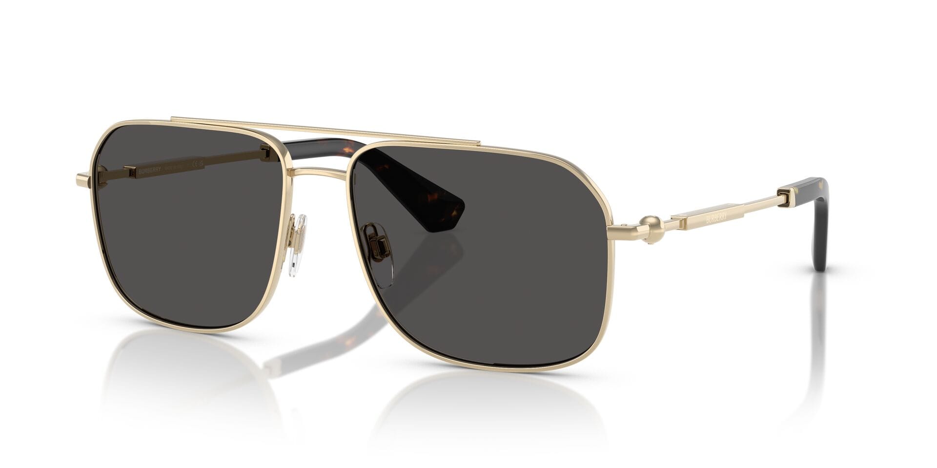 Burberry 0BE3159 Sunglass Light Gold Male Full Metal — Light Gold frame