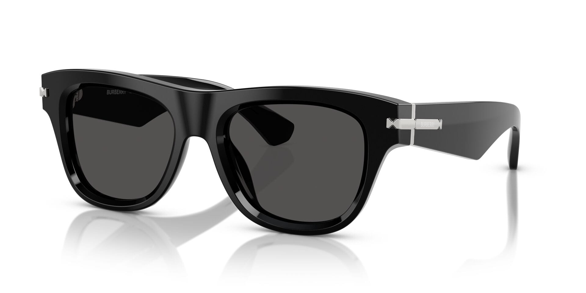 Burberry 0BE4438U Sunglass Black Male Full Shell Sunglass — Black frame — view 3