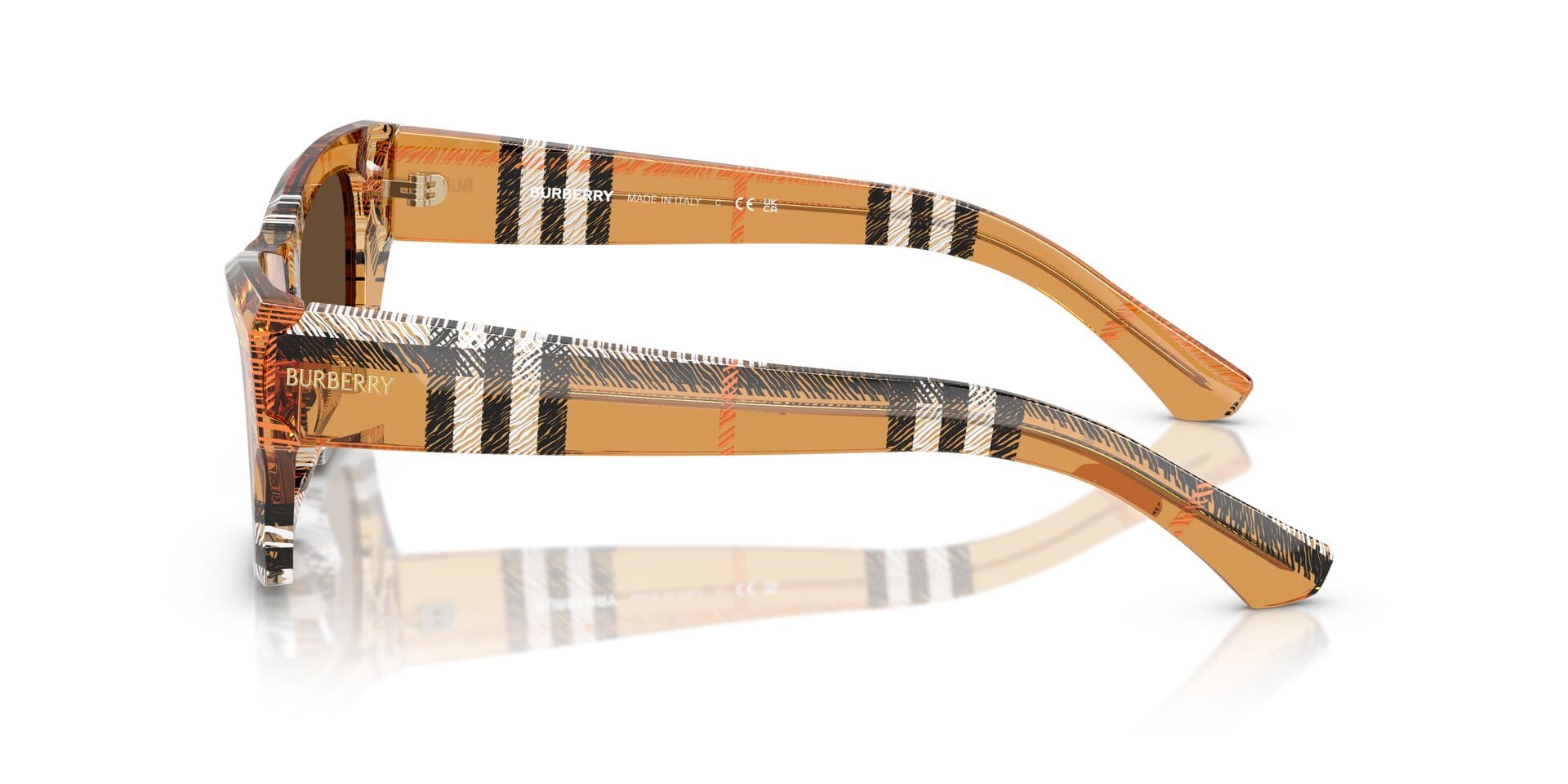 Burberry 0BE4441U Sunglass Brown Female Full Shell Sunglass — Brown frame — view 7