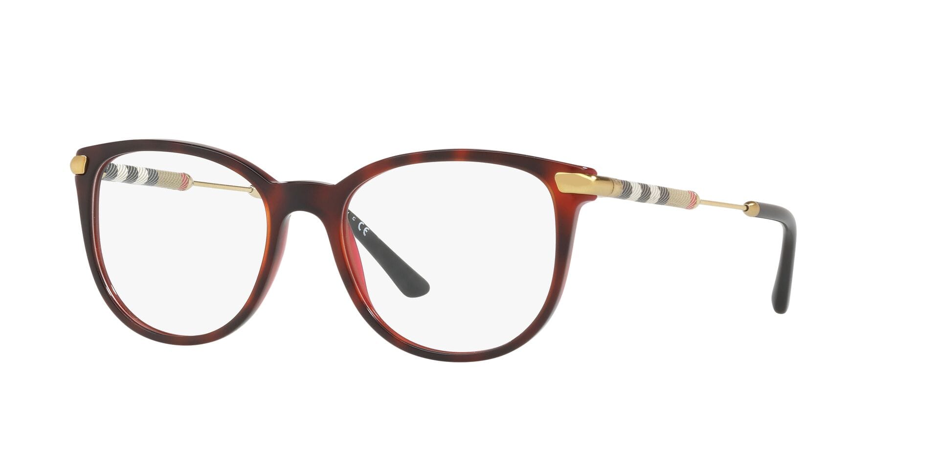 Burberry 0BE2255Q Frame Havana Female Full Shell with Metal Frame — Havana frame — view 2
