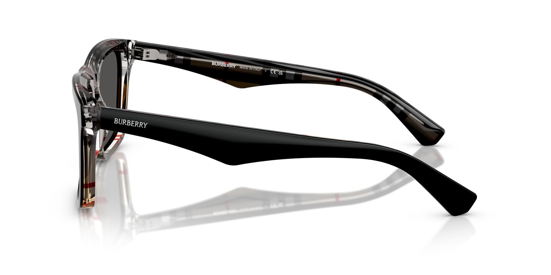 Burberry 0BE4434 Sunglass Black Male Full Shell Sunglass — Black frame — view 8