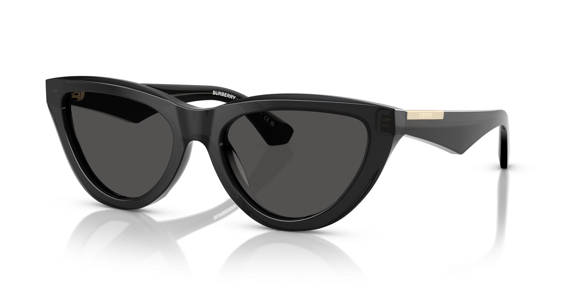 Burberry 0BE4436U Sunglass Black Female Full Shell Sunglass — Black frame — view 1