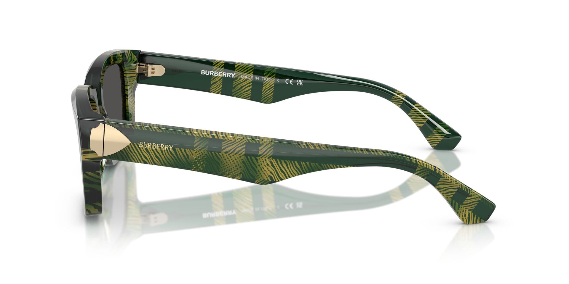 Burberry 0BE4443 Sunglass Green Male Full Shell Sunglass — Green frame — view 8