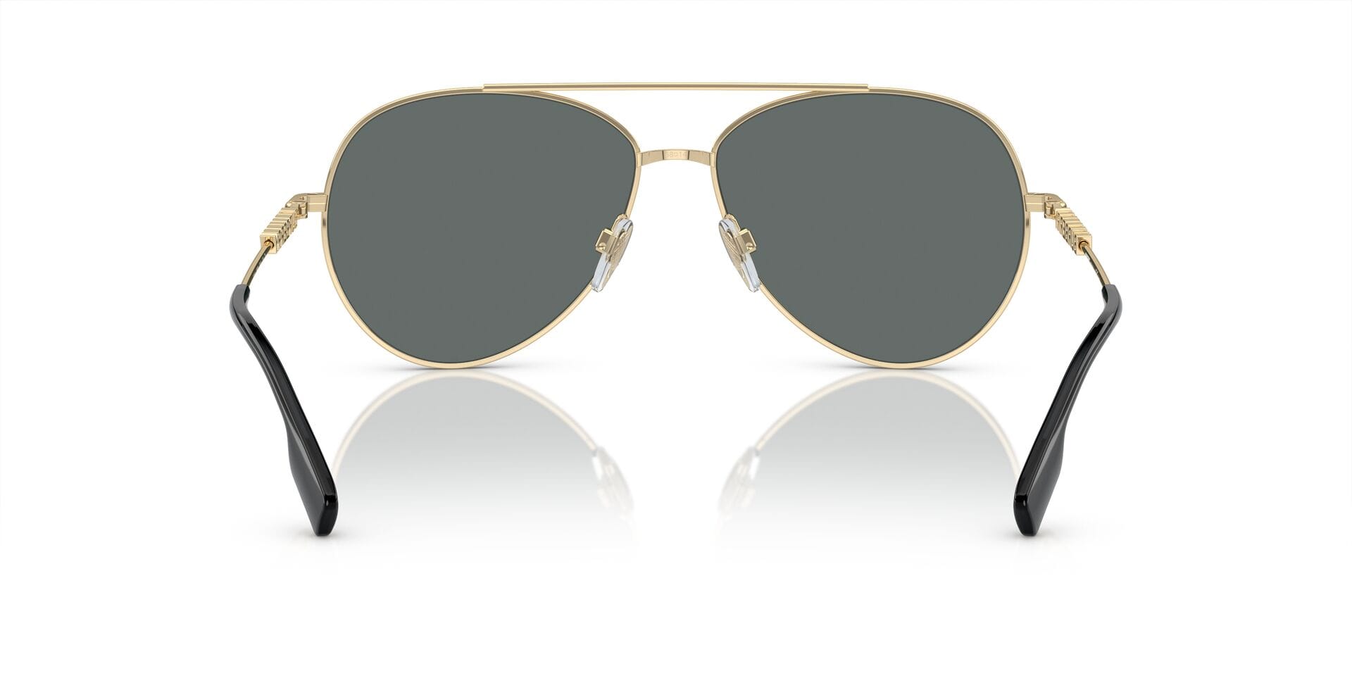 Burberry B 3147 1109/81 3P 0BE3147 Sunglass Light Gold Female Metal M Sunglass — Light Gold frame — view 2