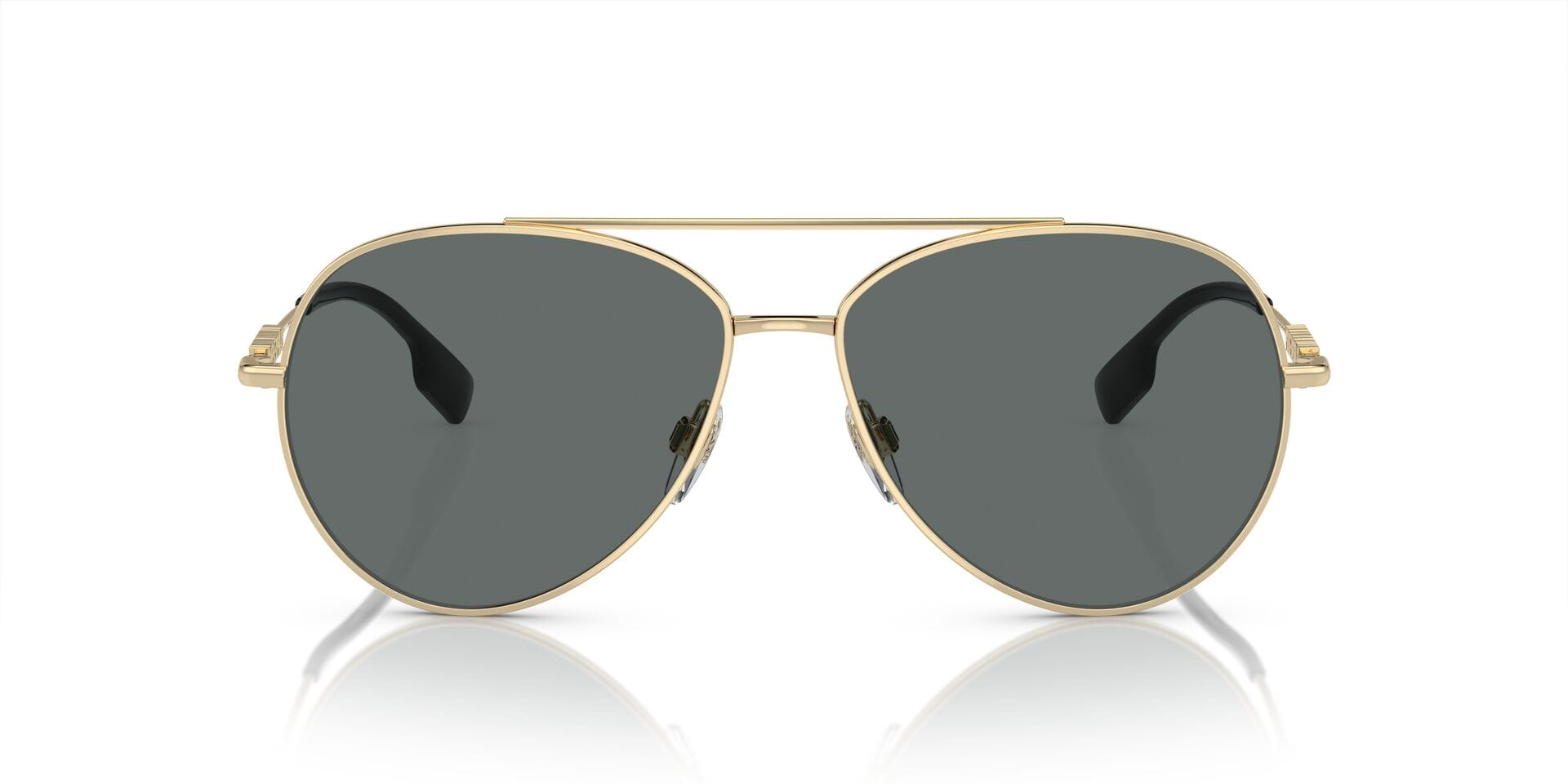 Burberry B 3147 1109/81 3P 0BE3147 Sunglass Light Gold Female Metal M Sunglass — Light Gold frame — view 4